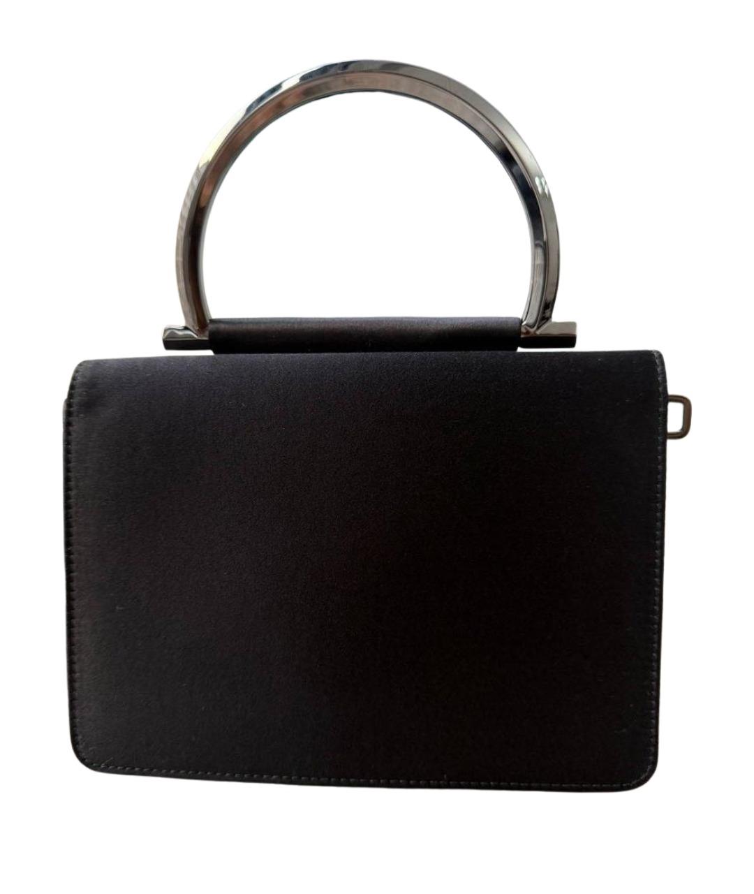 FERRAGAMO Черная тканевая сумка через плечо, фото 1