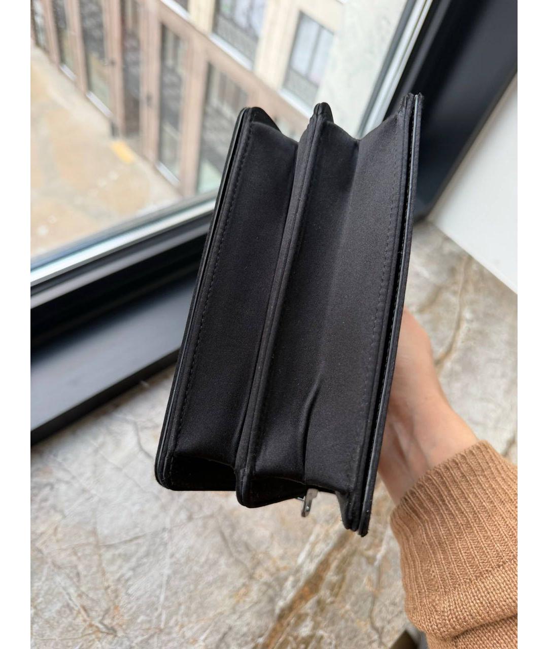 FERRAGAMO Черная тканевая сумка через плечо, фото 5