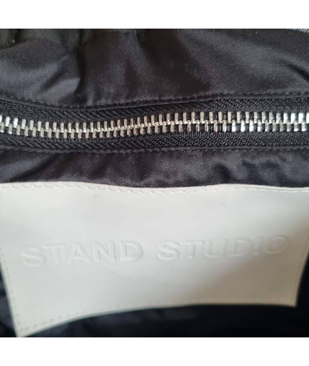 STAND STUDIO Черная сумка тоут из искусственной кожи, фото 5