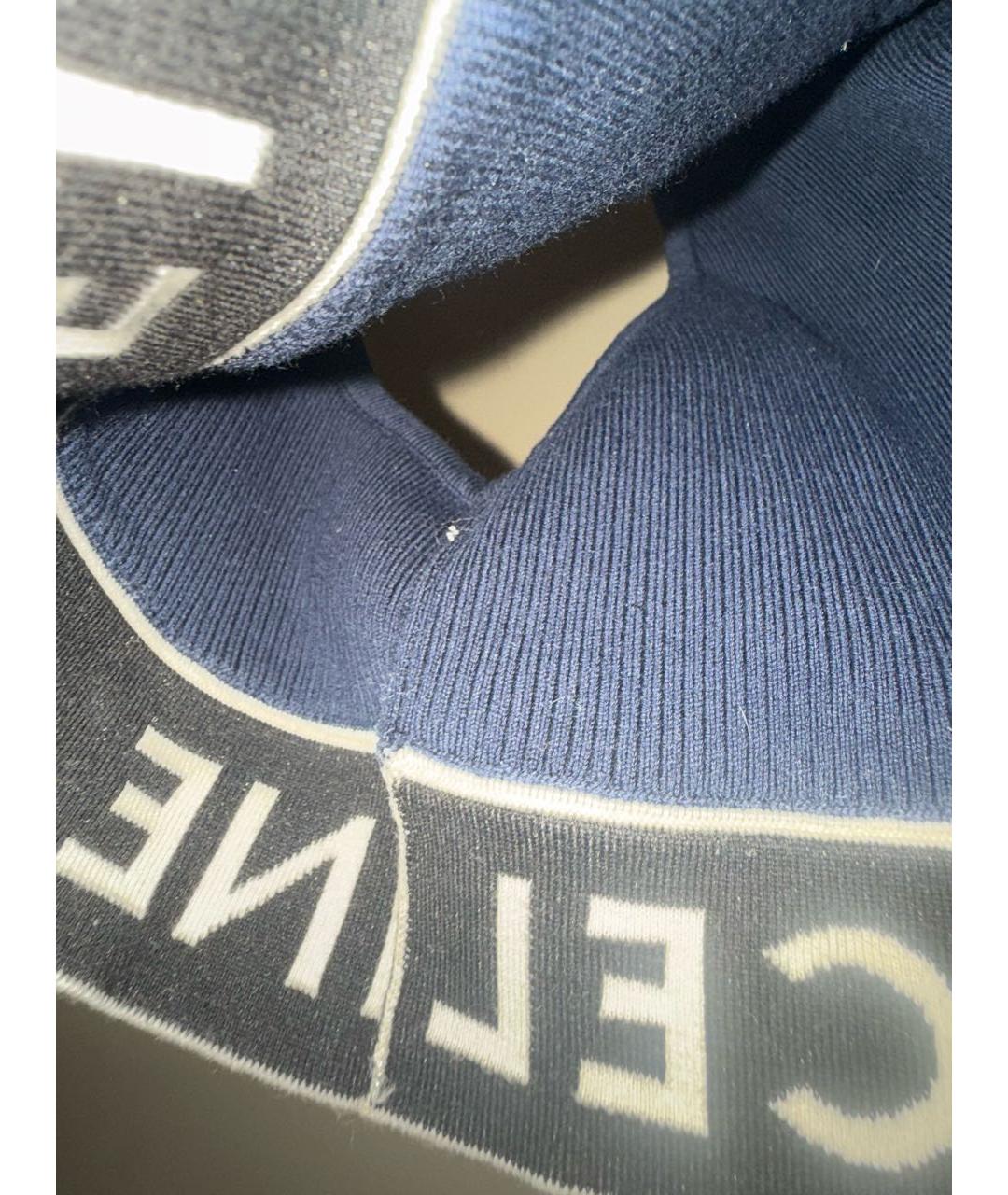 CELINE Темно-синяя полиамидовая майка, фото 4