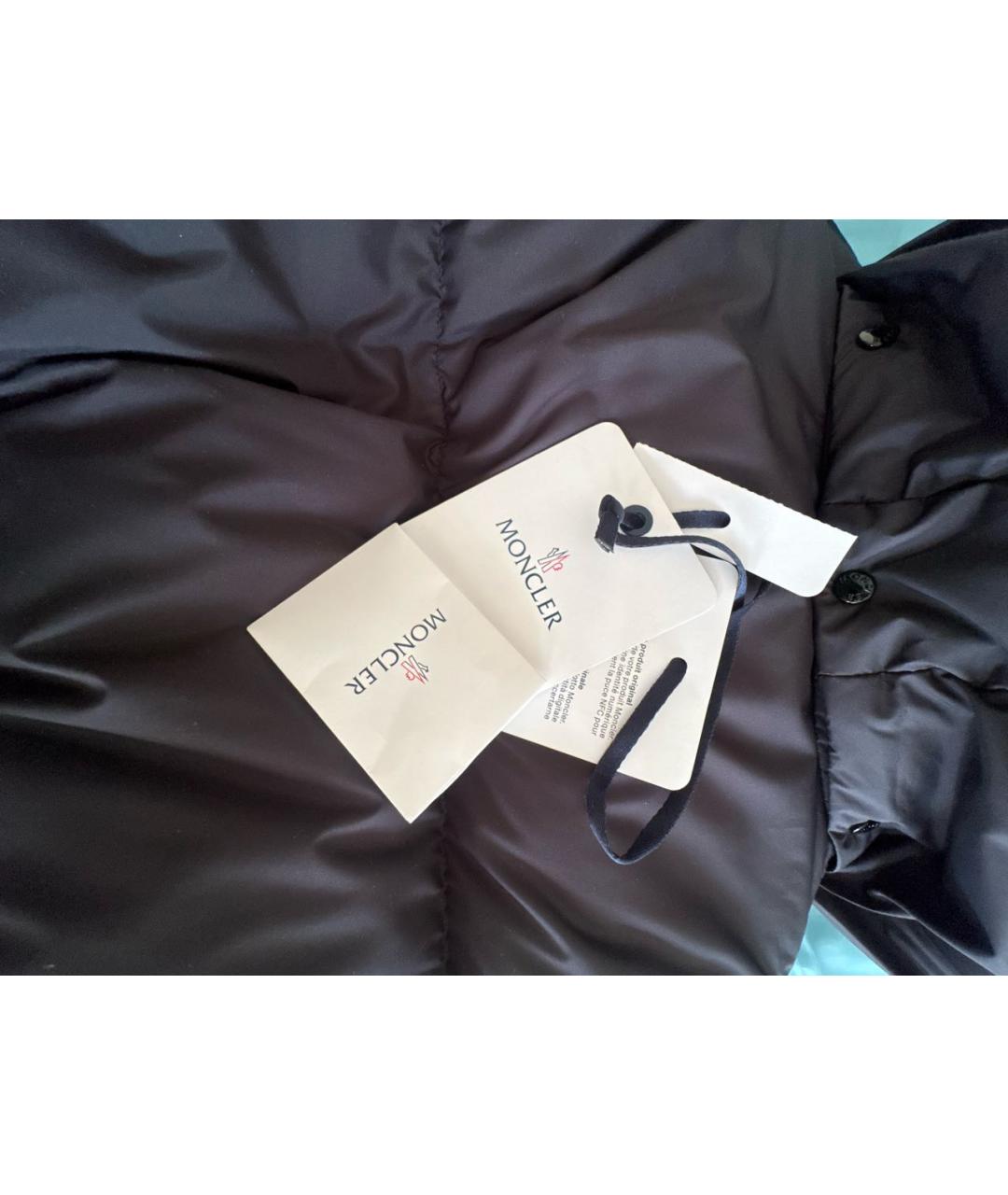 MONCLER Черная хлопковая куртка, фото 3