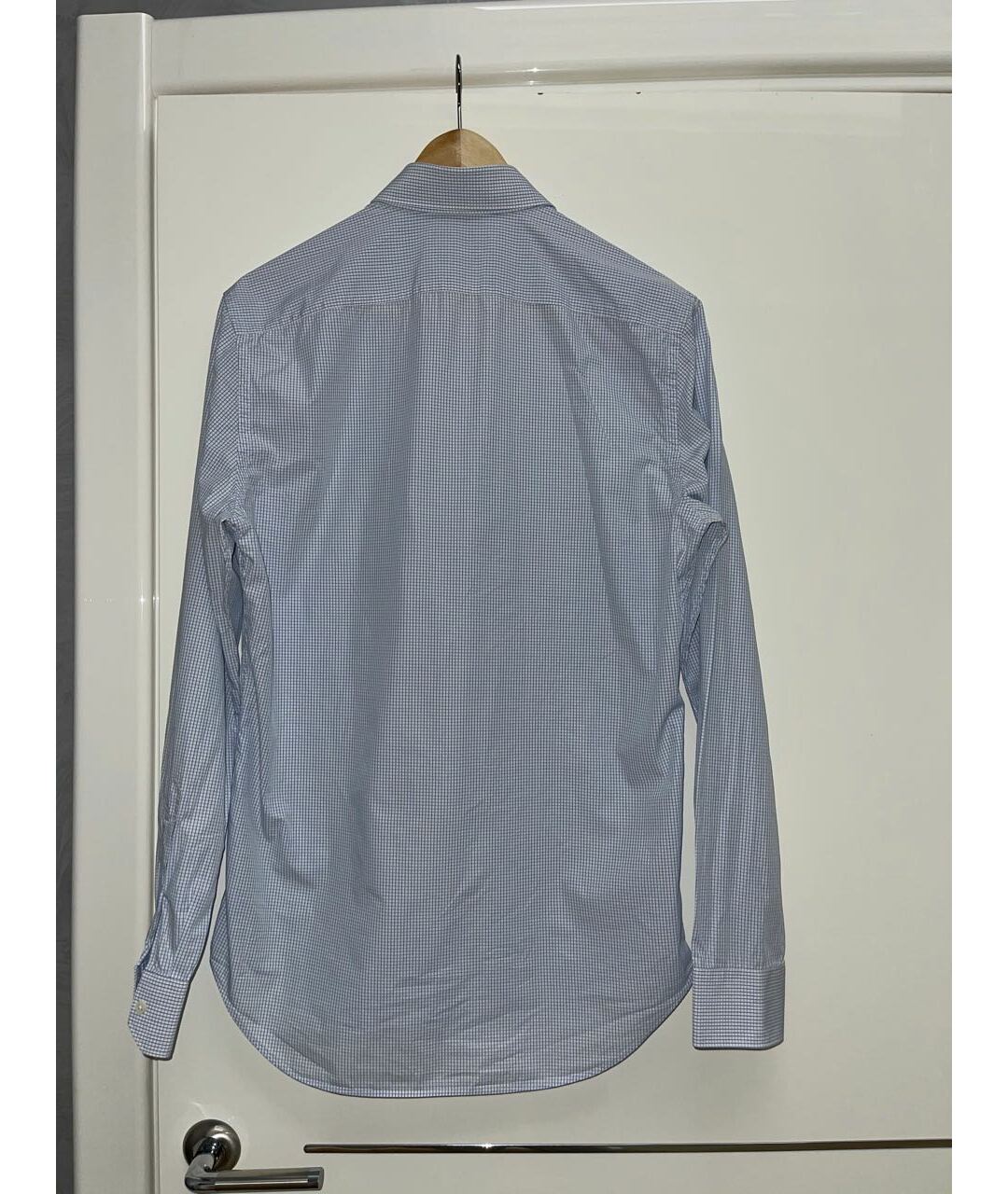 CORNELIANI Голубая хлопковая классическая рубашка, фото 2