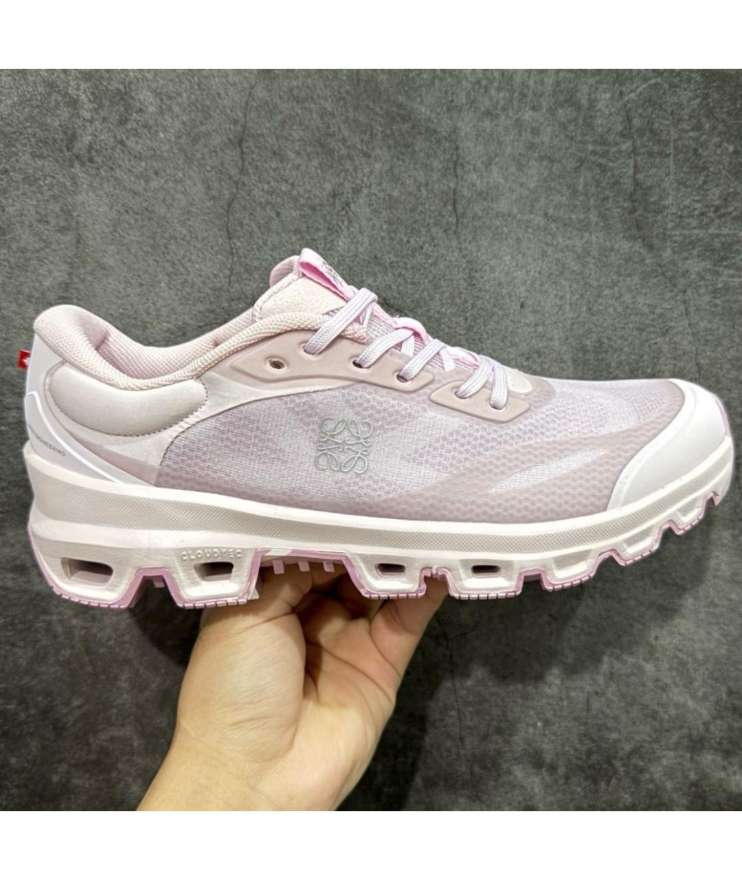 ON Розовые текстильные кроссовки, фото 5