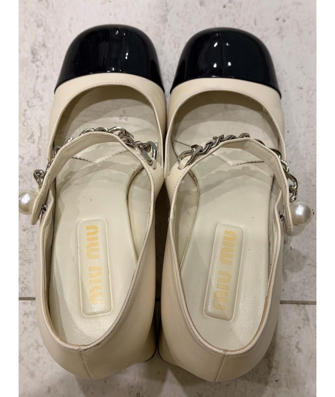 MIU MIU Мульти кожаные туфли, фото 3