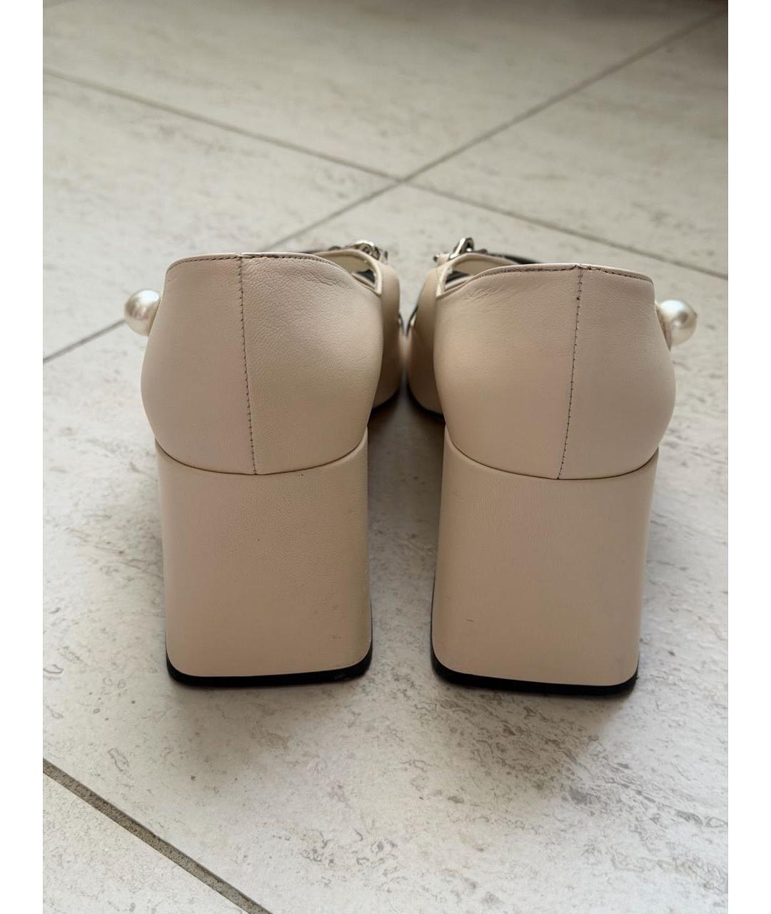 MIU MIU Мульти кожаные туфли, фото 4