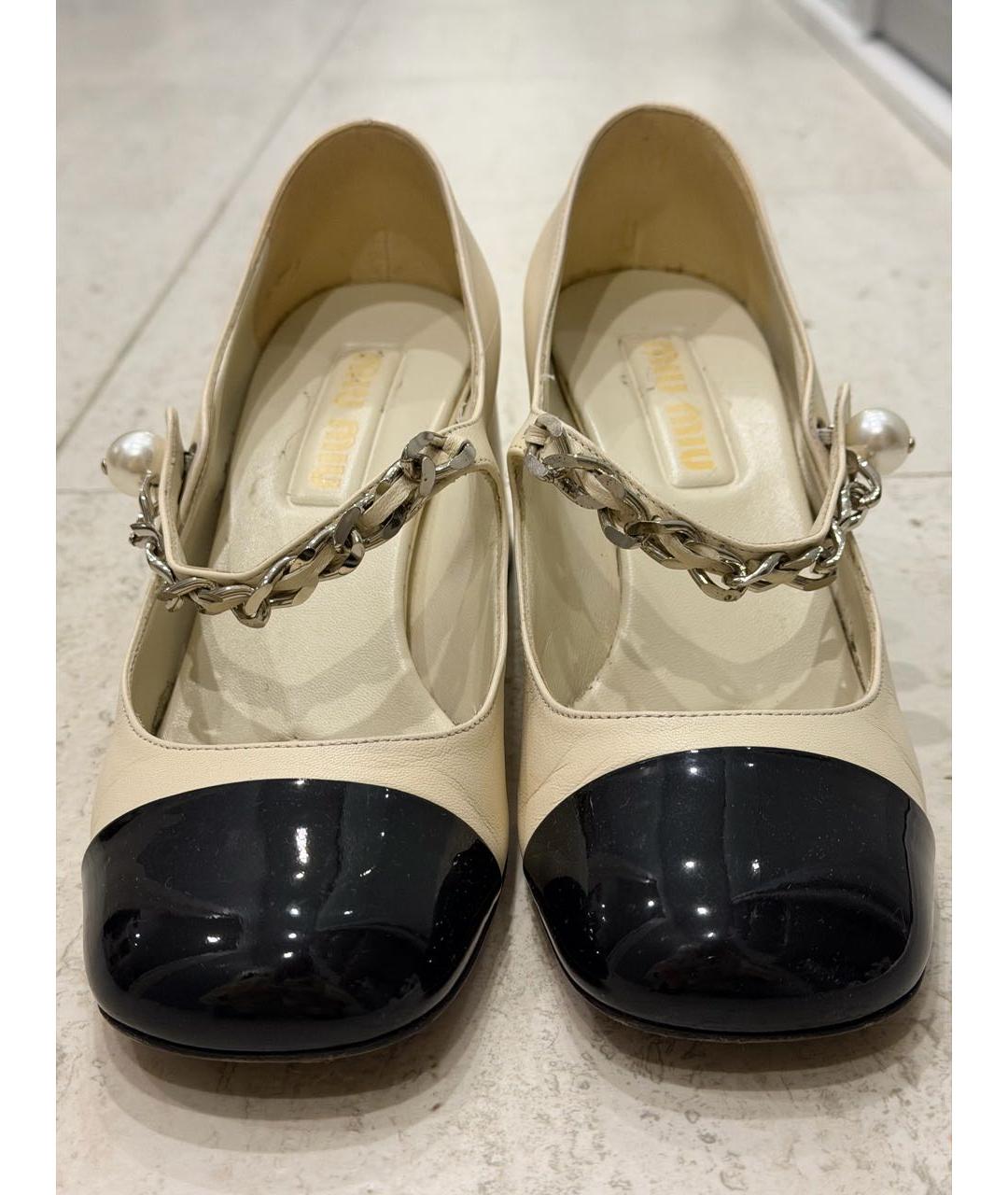 MIU MIU Мульти кожаные туфли, фото 2