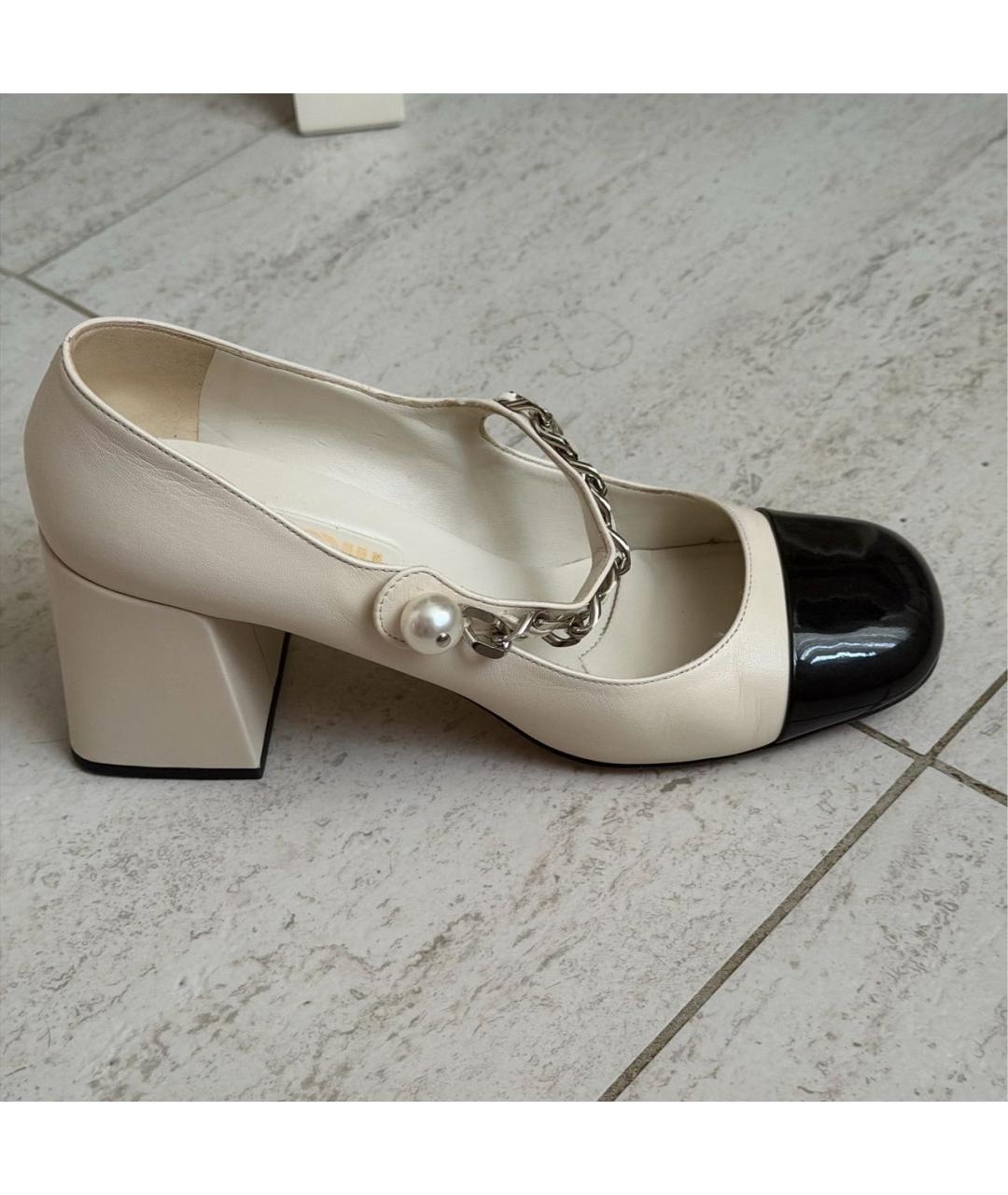 MIU MIU Мульти кожаные туфли, фото 9