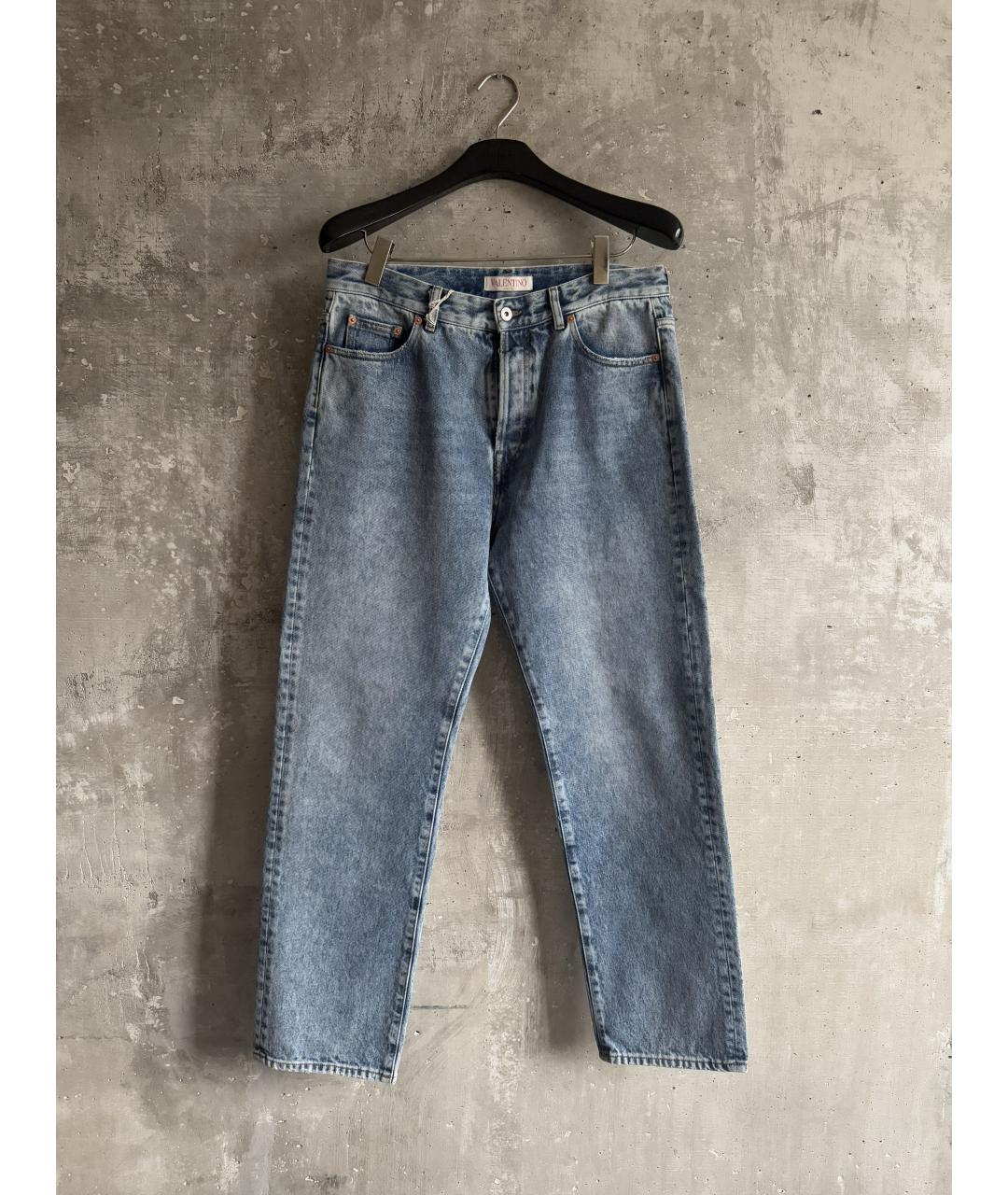 VALENTINO Голубые хлопковые джинсы скинни, фото 10
