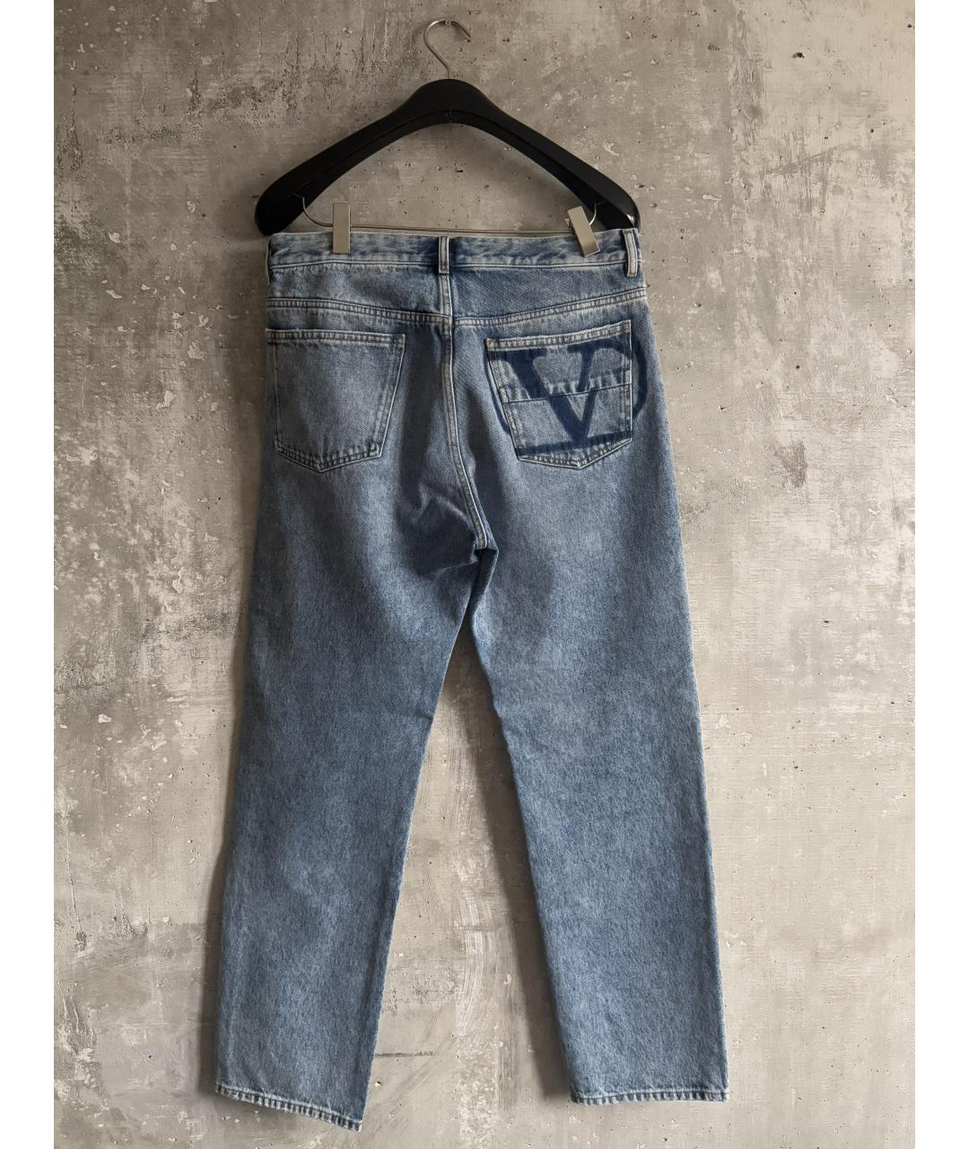 VALENTINO Голубые хлопковые джинсы скинни, фото 3