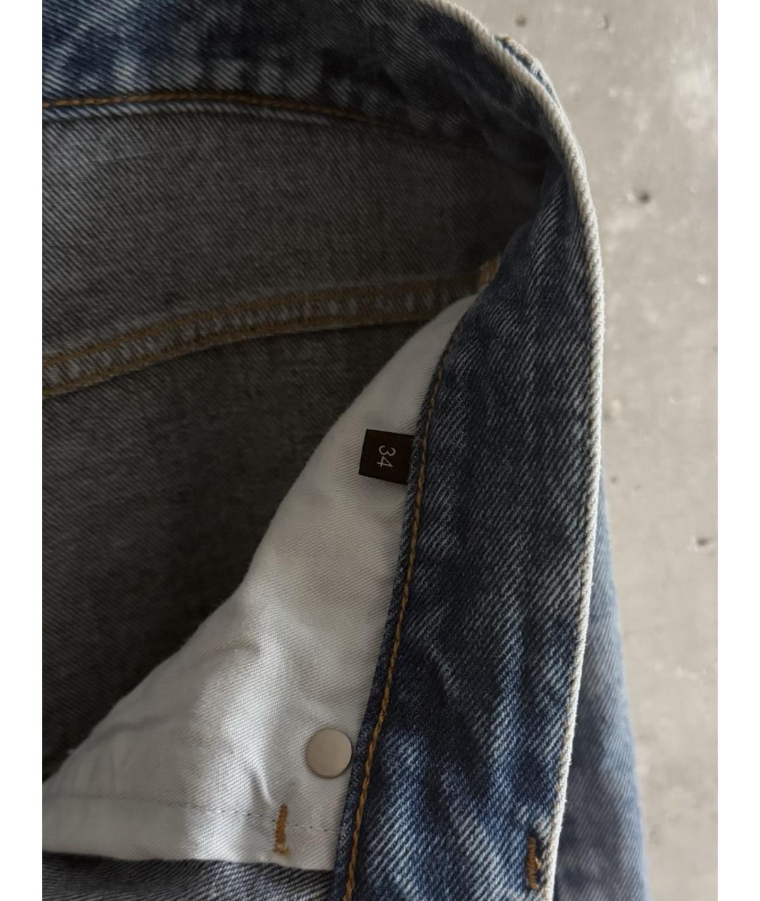 VALENTINO Голубые хлопковые джинсы скинни, фото 7