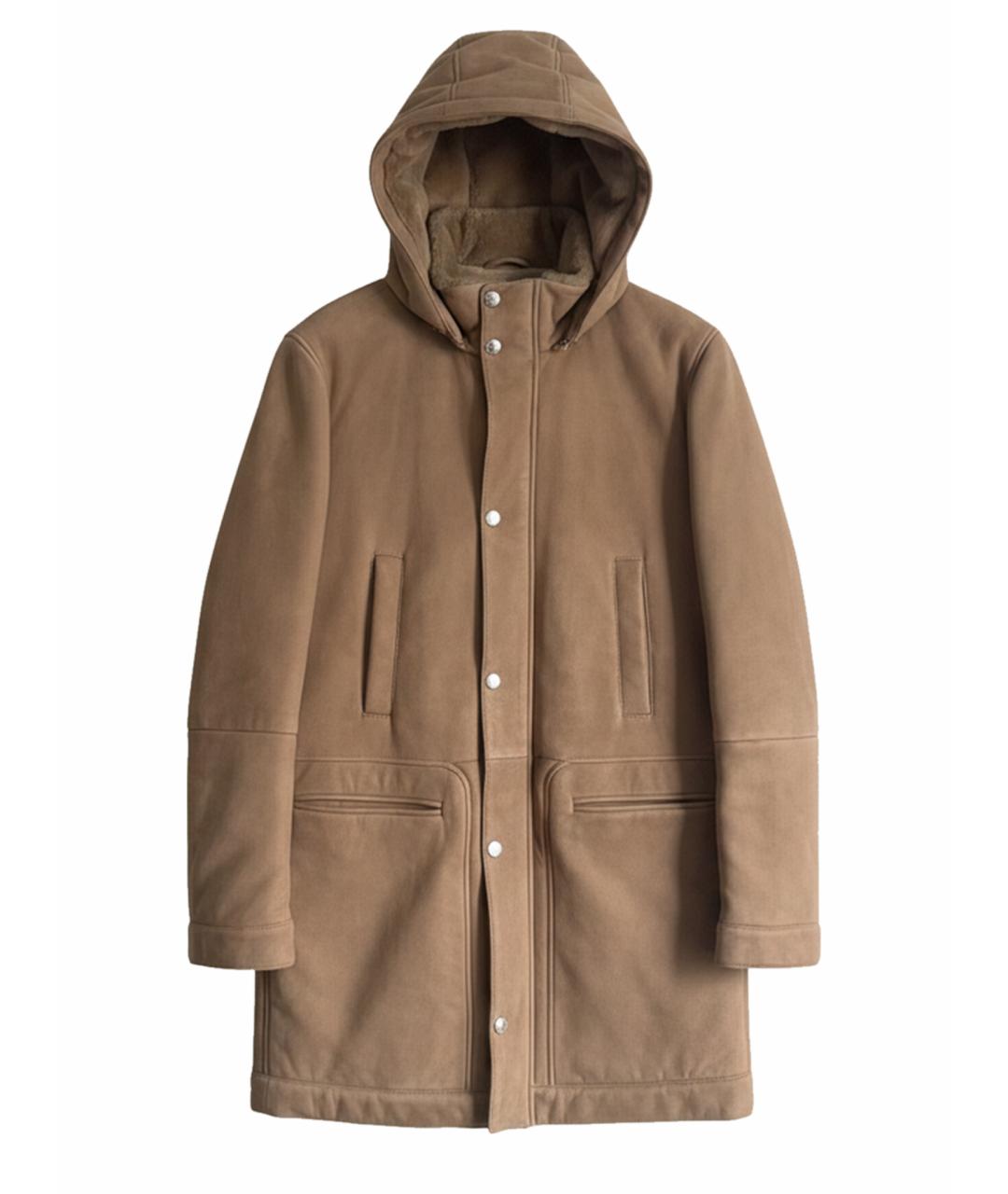 BRUNELLO CUCINELLI Коричневая хлопковая дубленка/шуба, фото 1