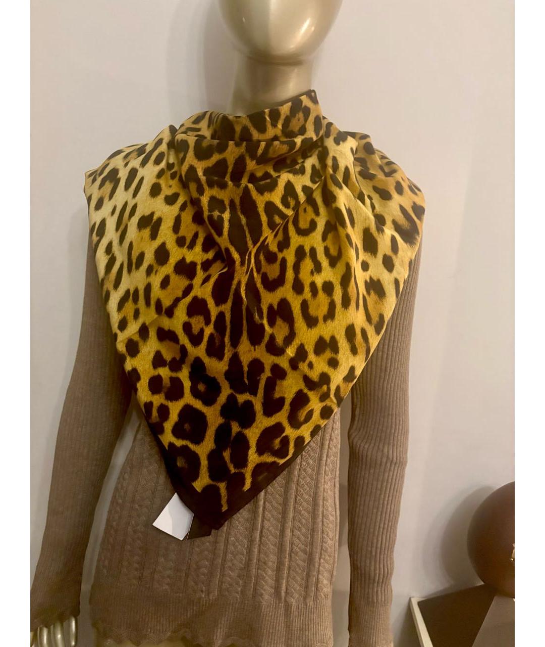 MOSCHINO Мульти шелковый платок, фото 3