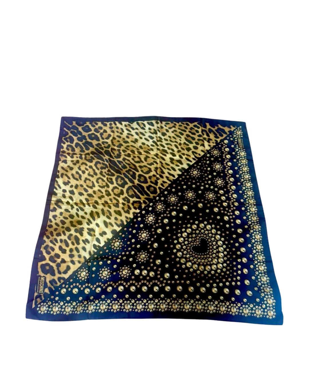 MOSCHINO Мульти шелковый платок, фото 1