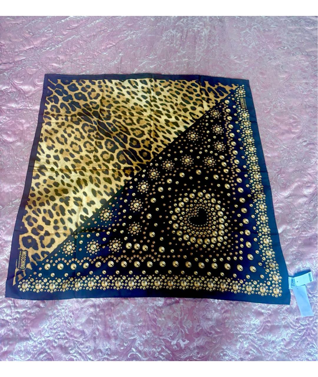 MOSCHINO Мульти шелковый платок, фото 6