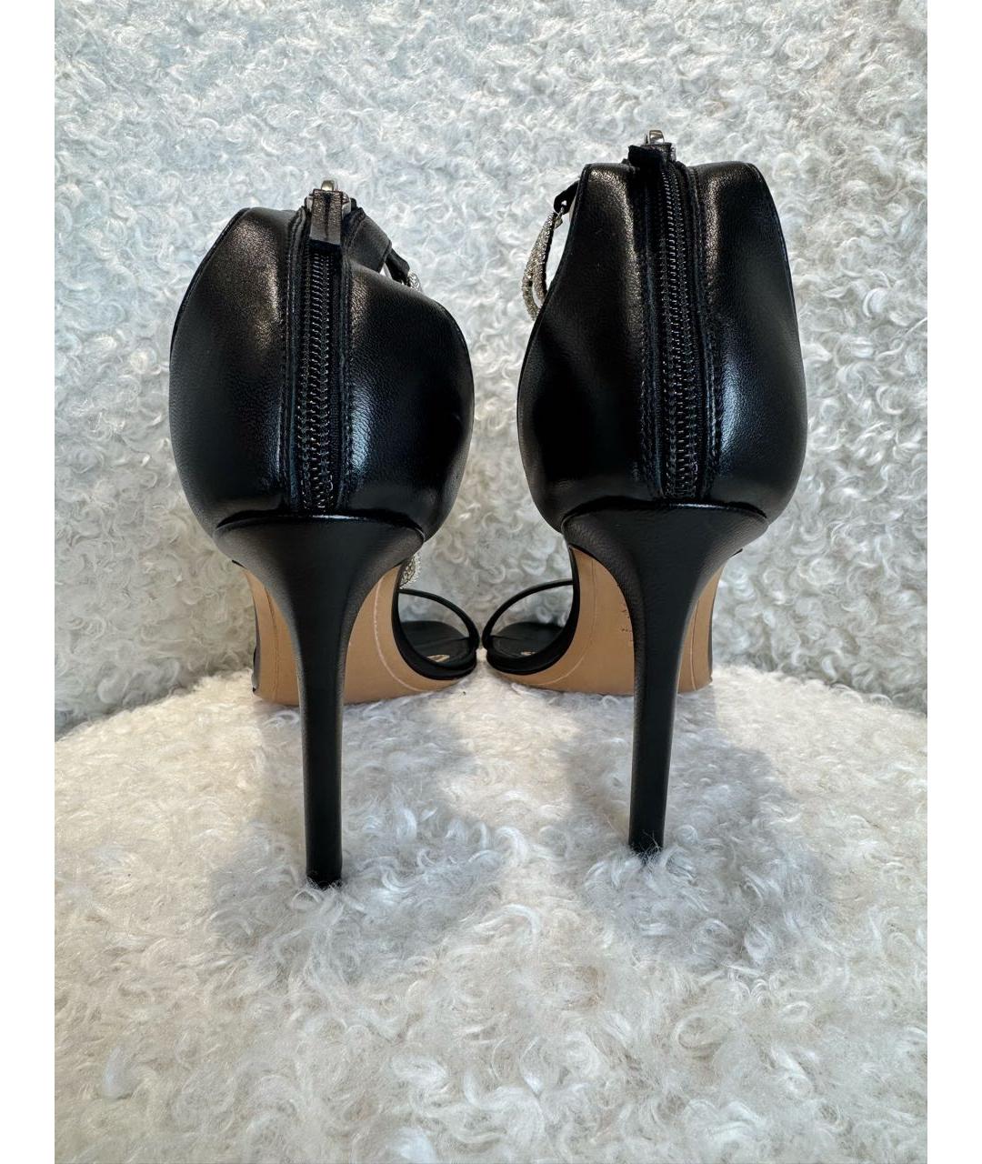 ALEXANDRE VAUTHIER Черные кожаные босоножки, фото 4