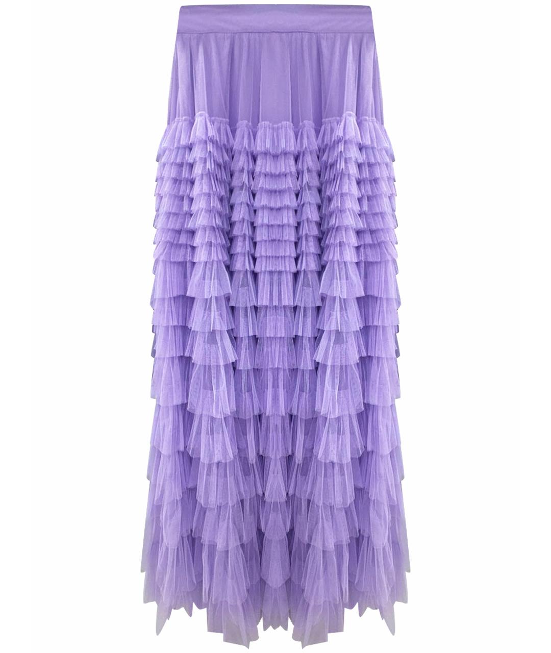 TWIN-SET Фиолетовая полиэстеровая юбка макси, фото 1