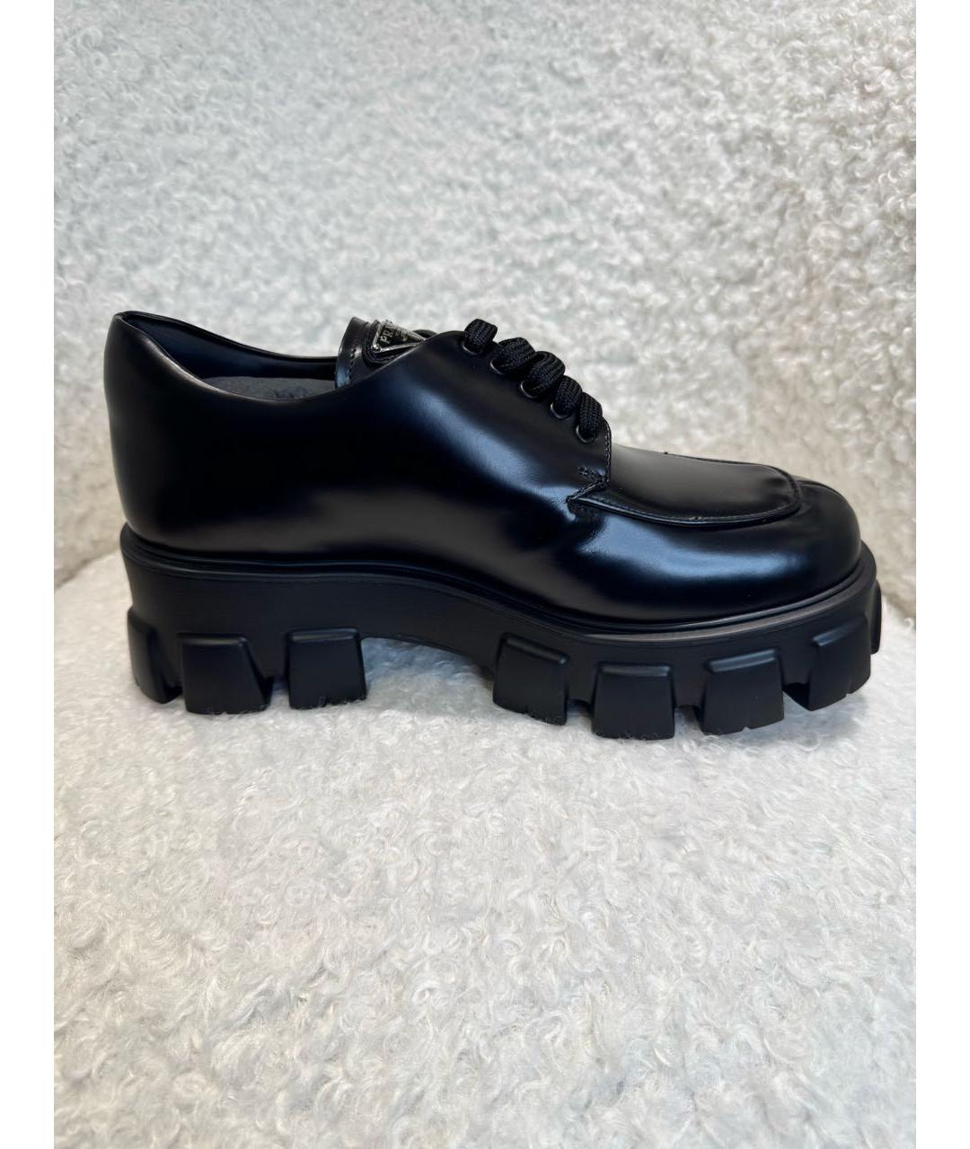 PRADA Черные кожаные лоферы, фото 6