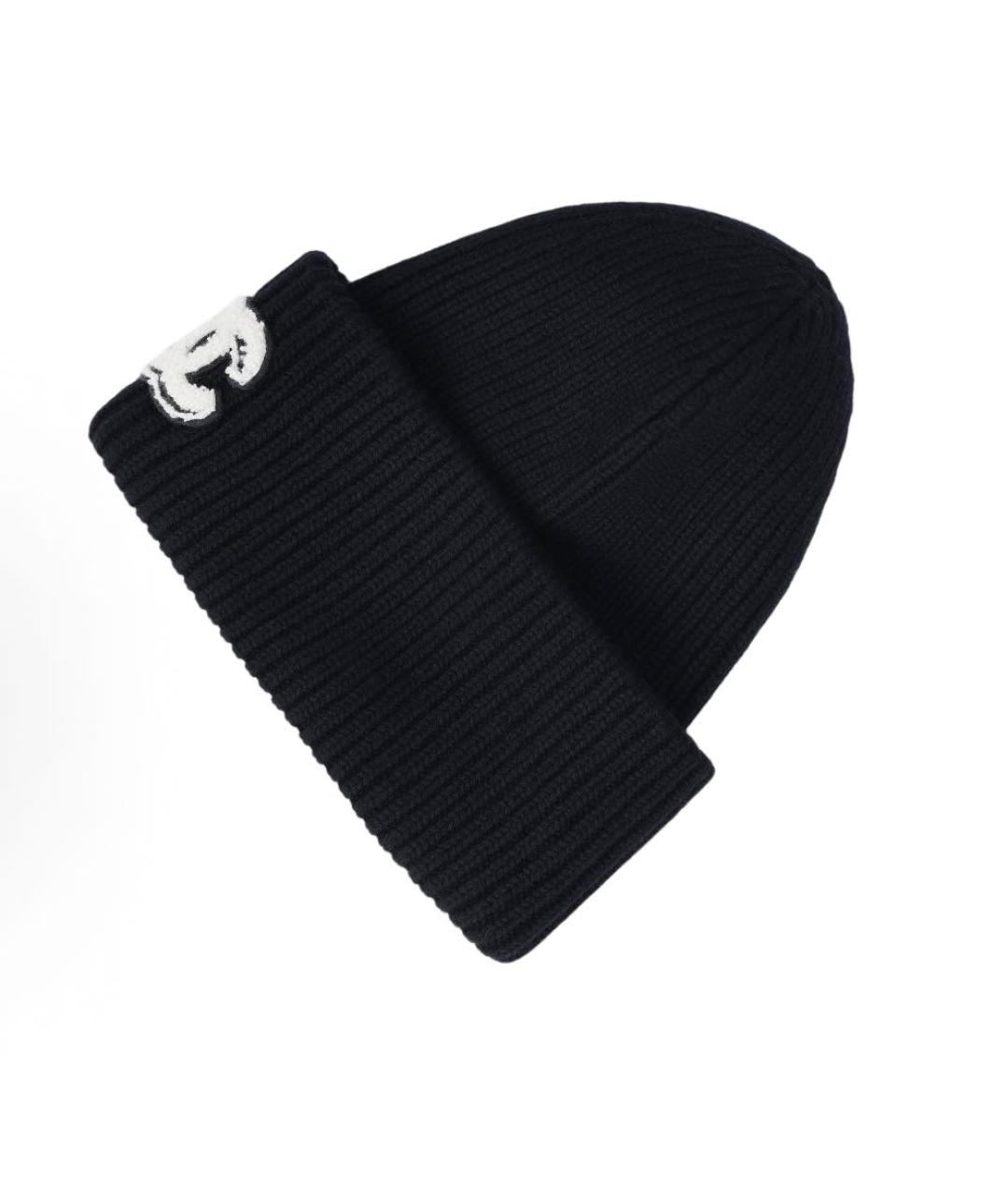 CHANEL Черная кашемировая шапка, фото 3