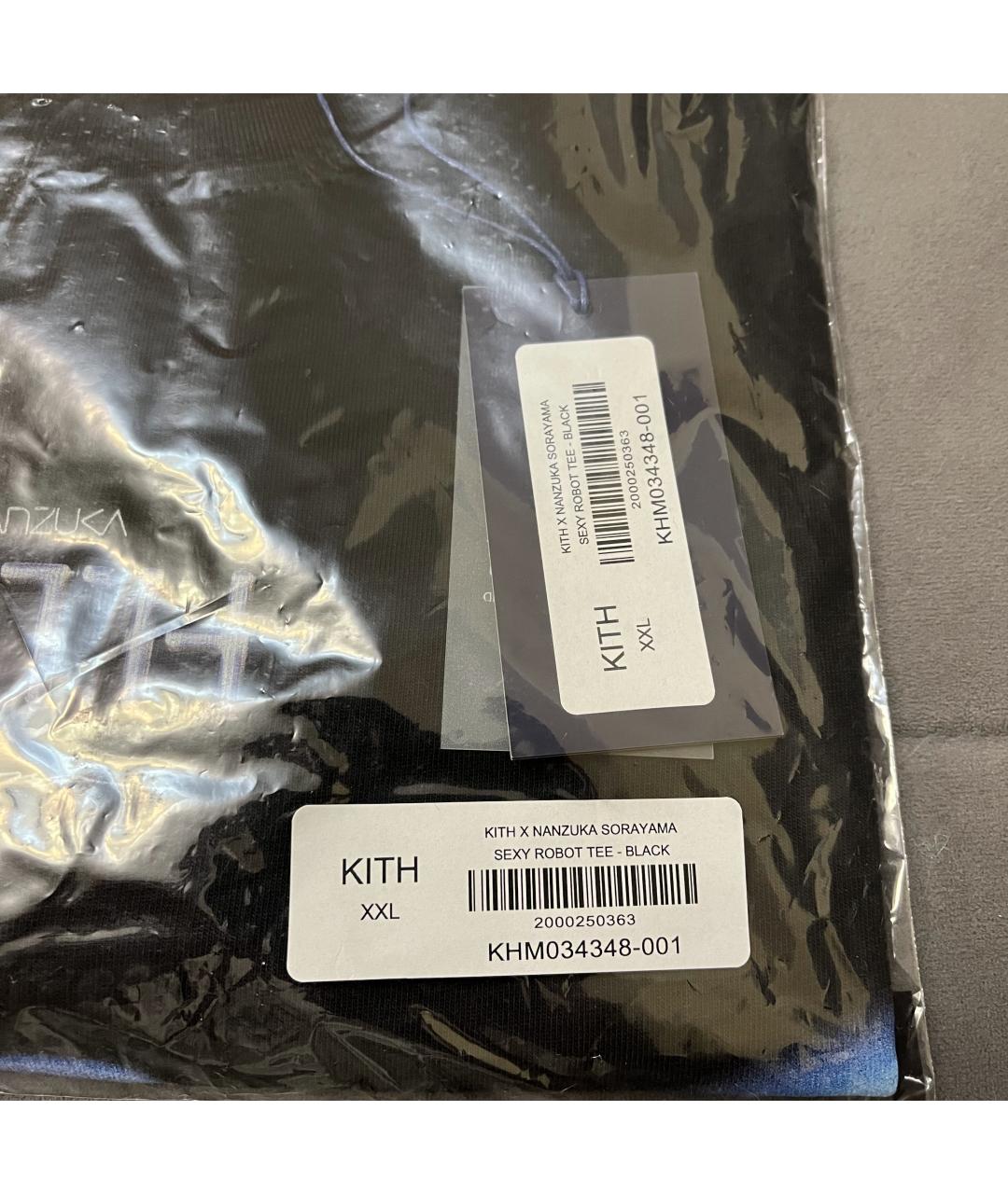 KITH Черная хлопковая футболка, фото 7