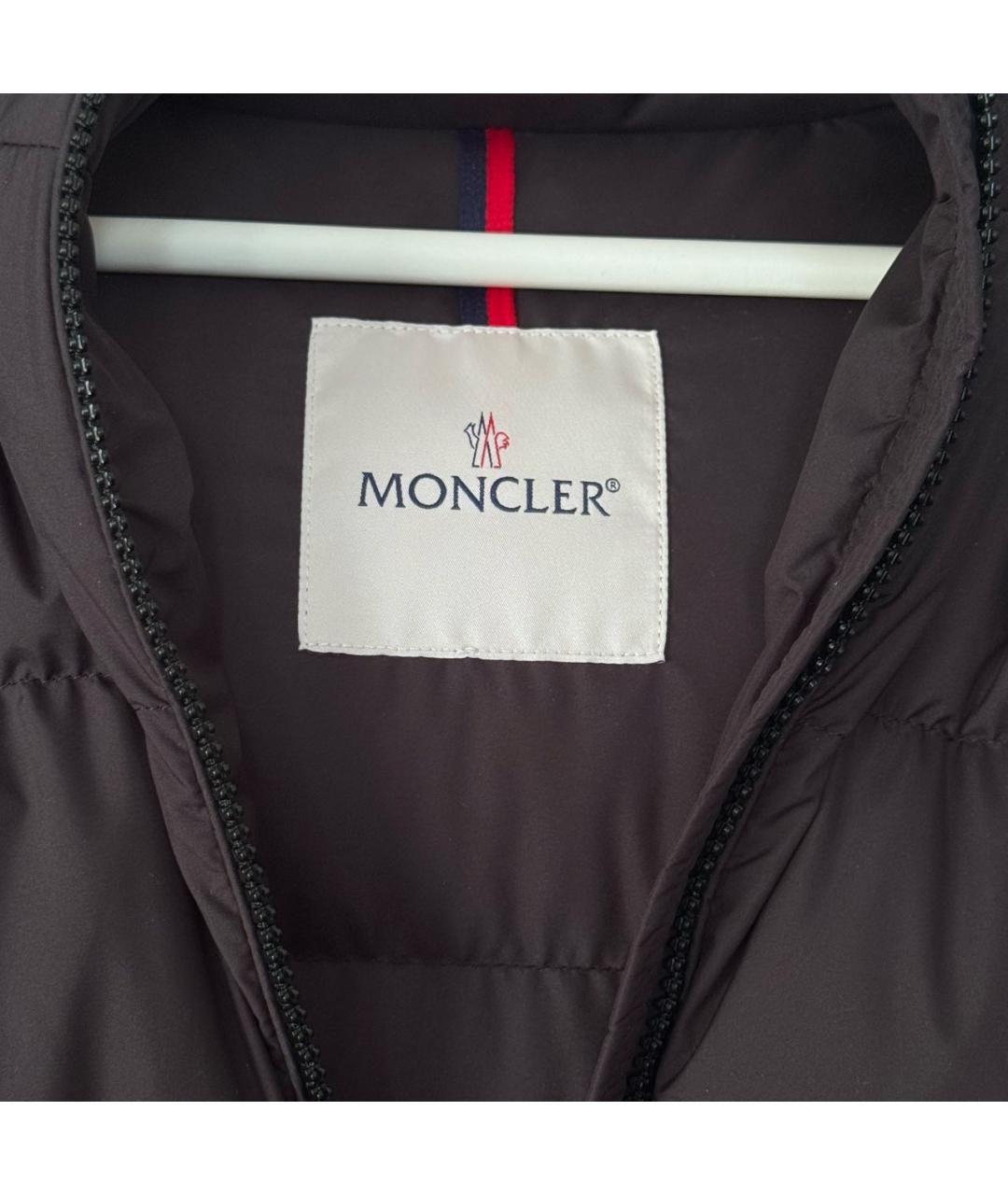 MONCLER Черная хлопковая куртка, фото 4