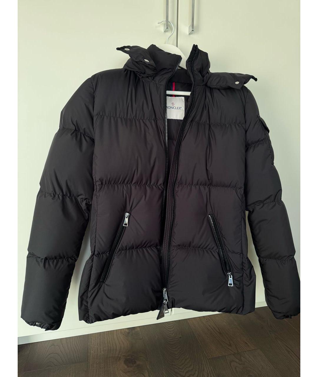 MONCLER Черная хлопковая куртка, фото 5