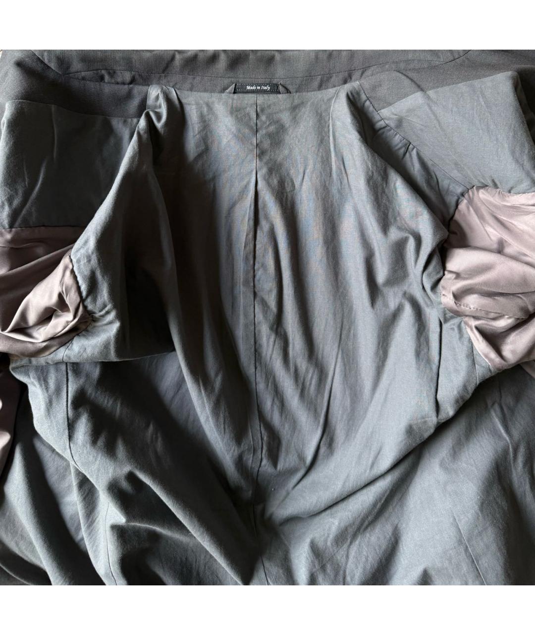 MAISON MARGIELA Серый шерстяной пиджак, фото 3