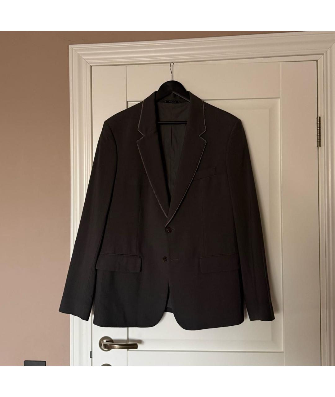 MAISON MARGIELA Серый шерстяной пиджак, фото 8