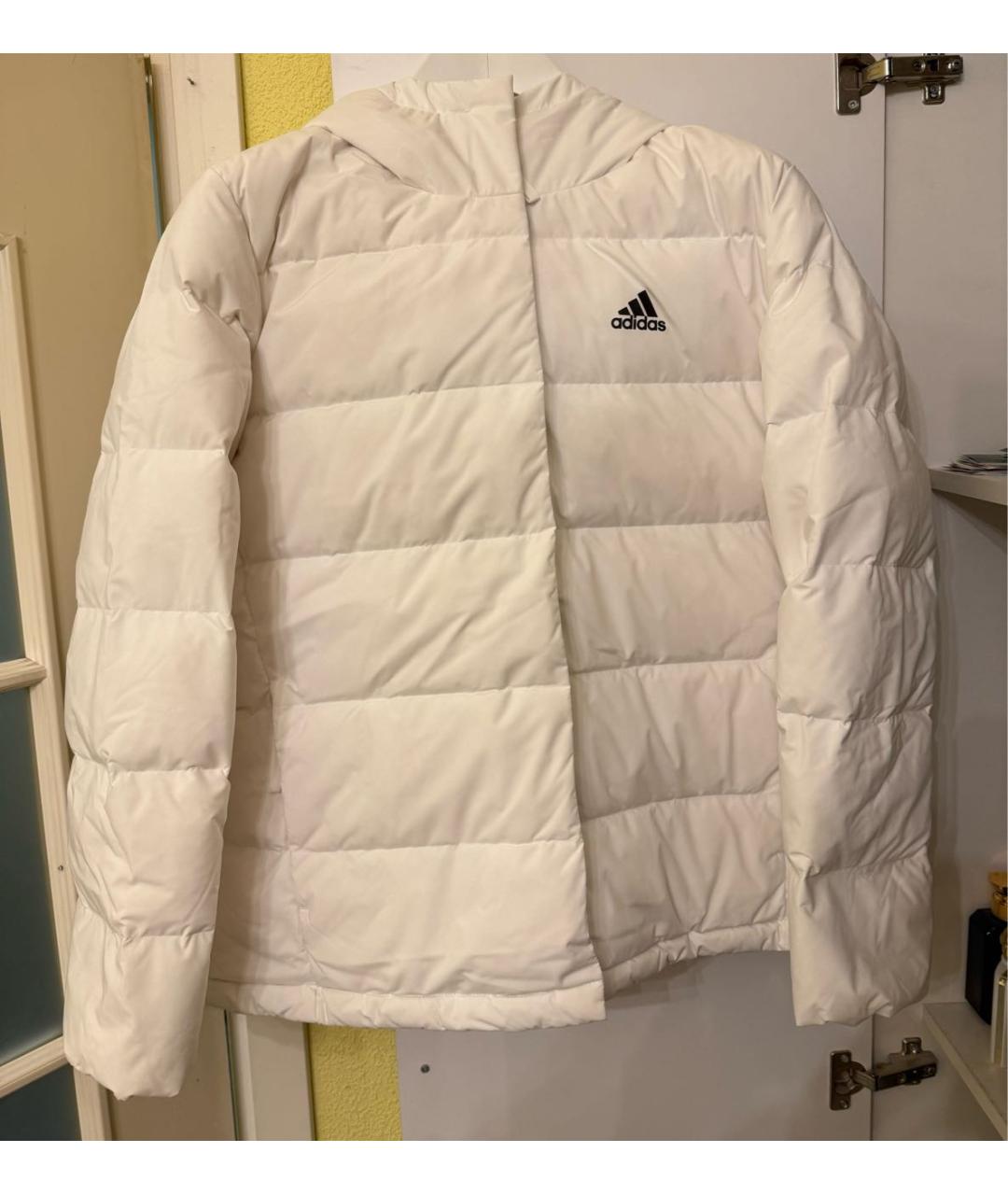 ADIDAS Белый пуховик, фото 3