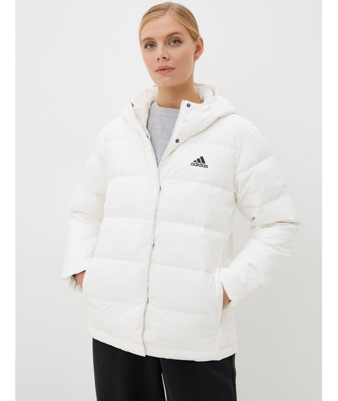 ADIDAS Белый пуховик, фото 2