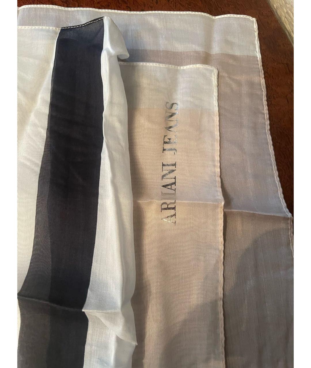 ARMANI JEANS Мульти шелковый шарф, фото 7