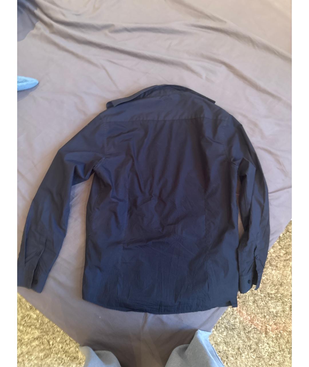 FENDI Черная шерстяная классическая рубашка, фото 2