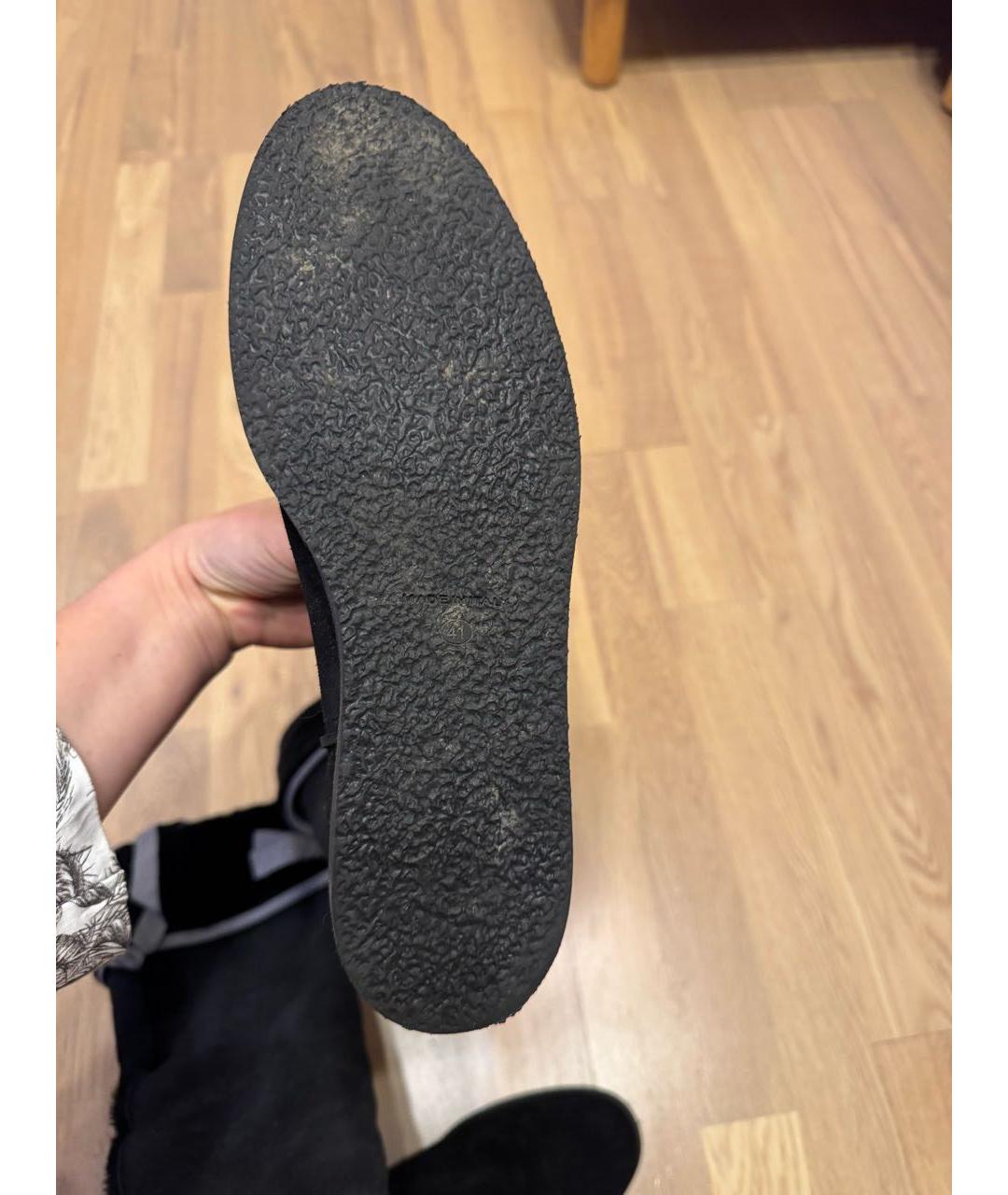 ANNA SUI Черные замшевые сапоги, фото 6