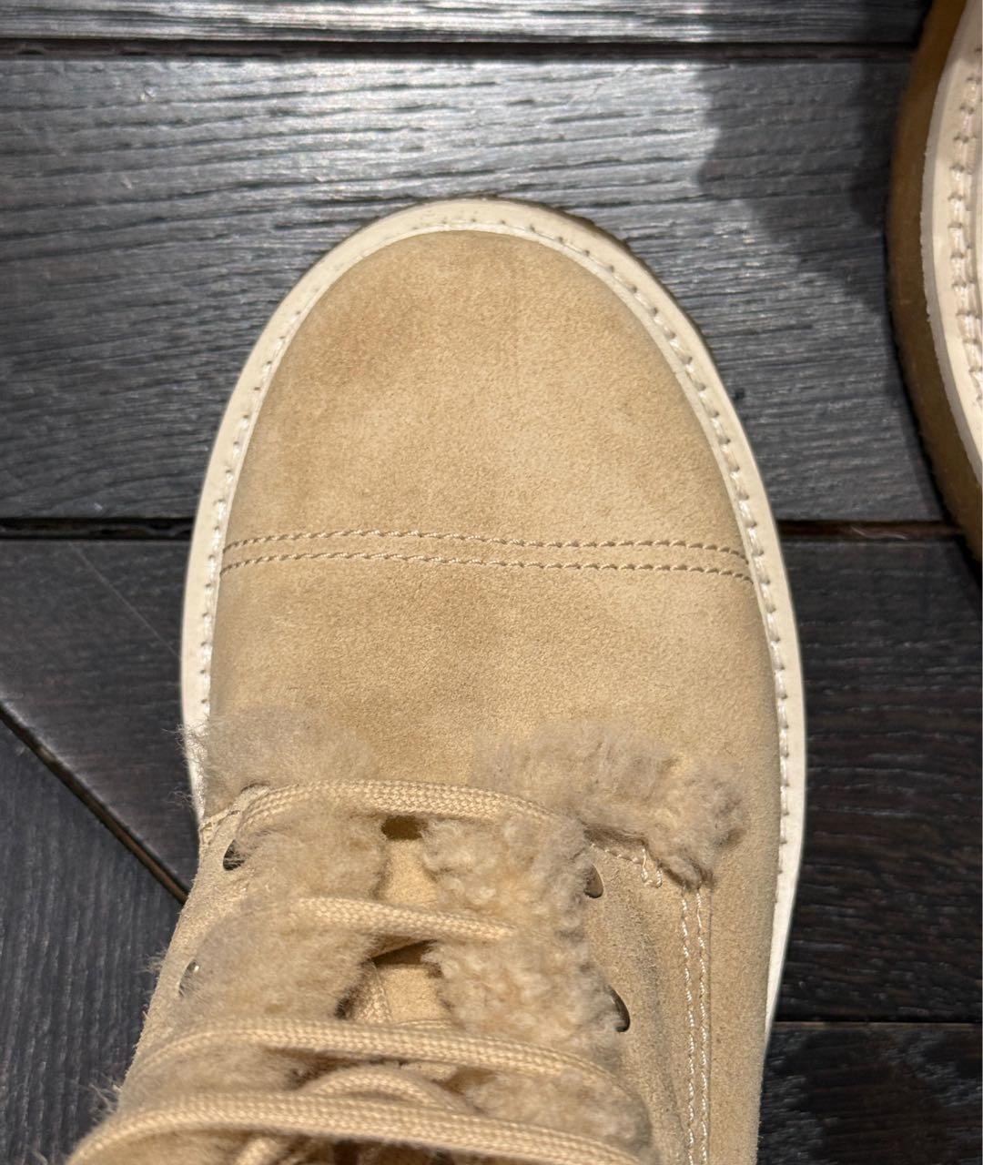 CHANEL Бежевые замшевые ботинки, фото 3