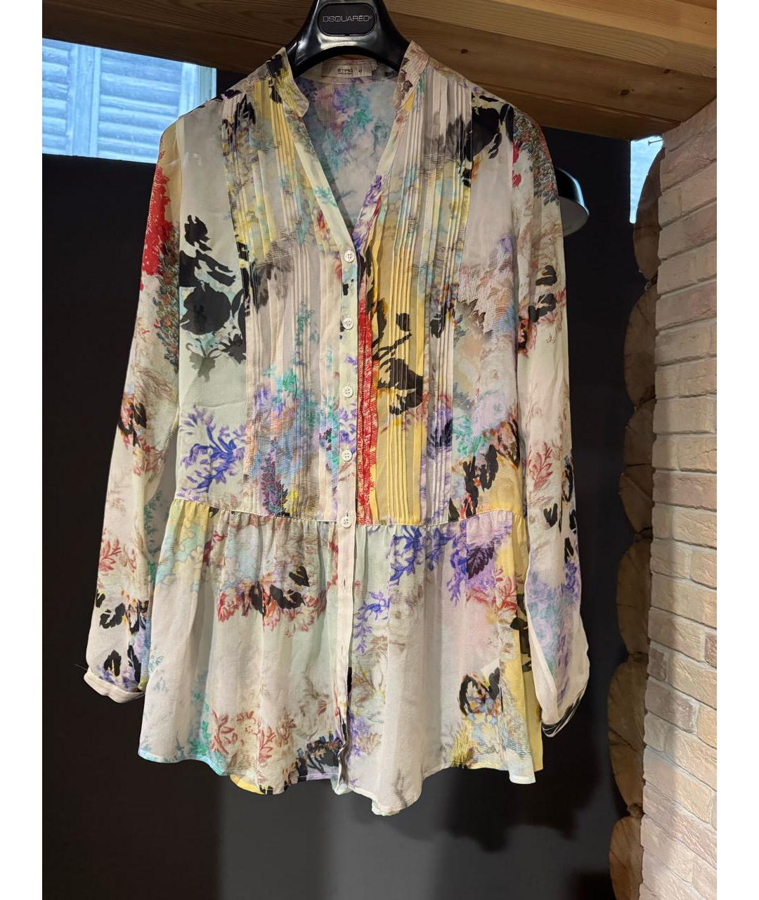 ETRO Мульти шелковая блузы, фото 6