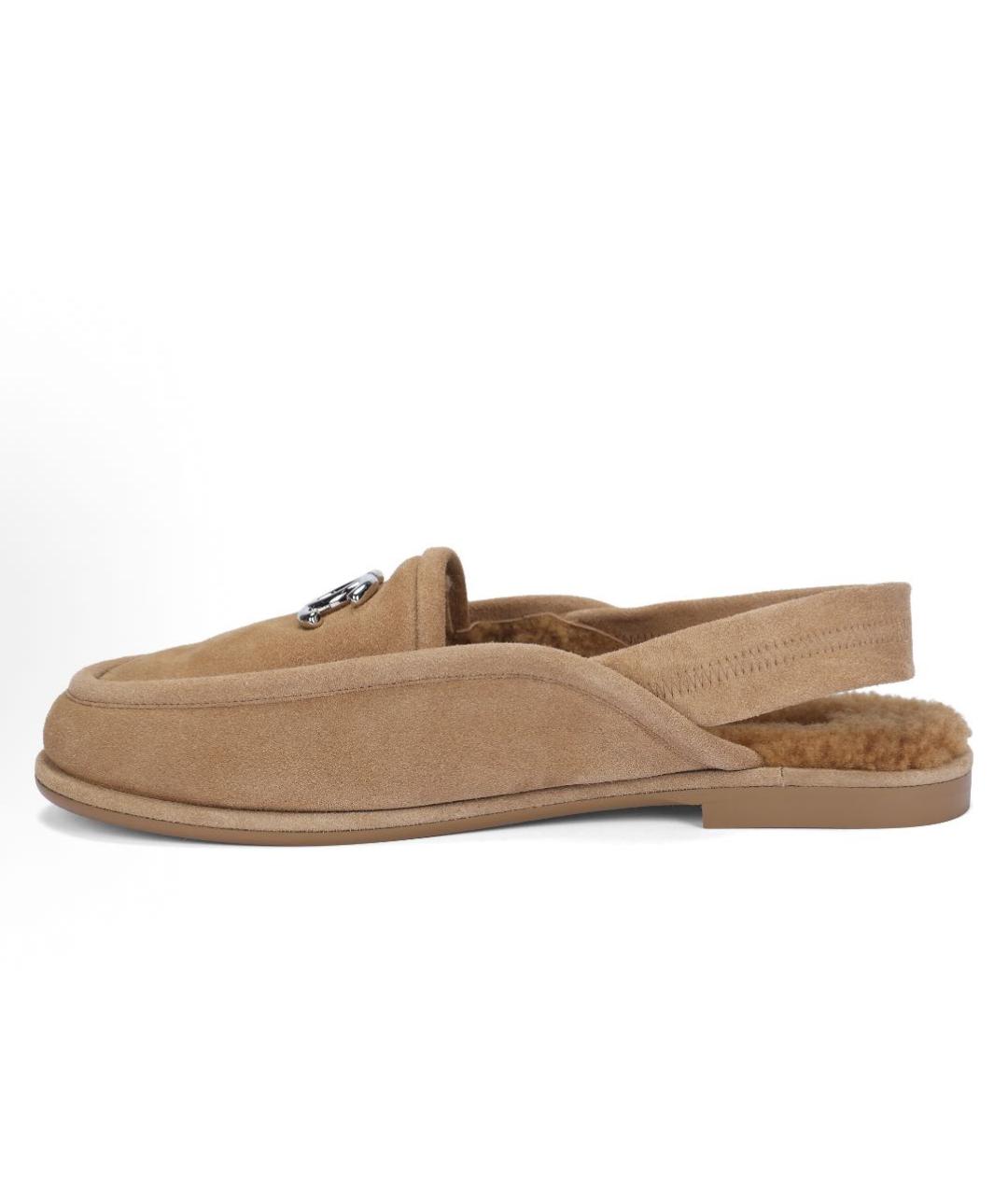 CHANEL Бежевые замшевые мюли, фото 2
