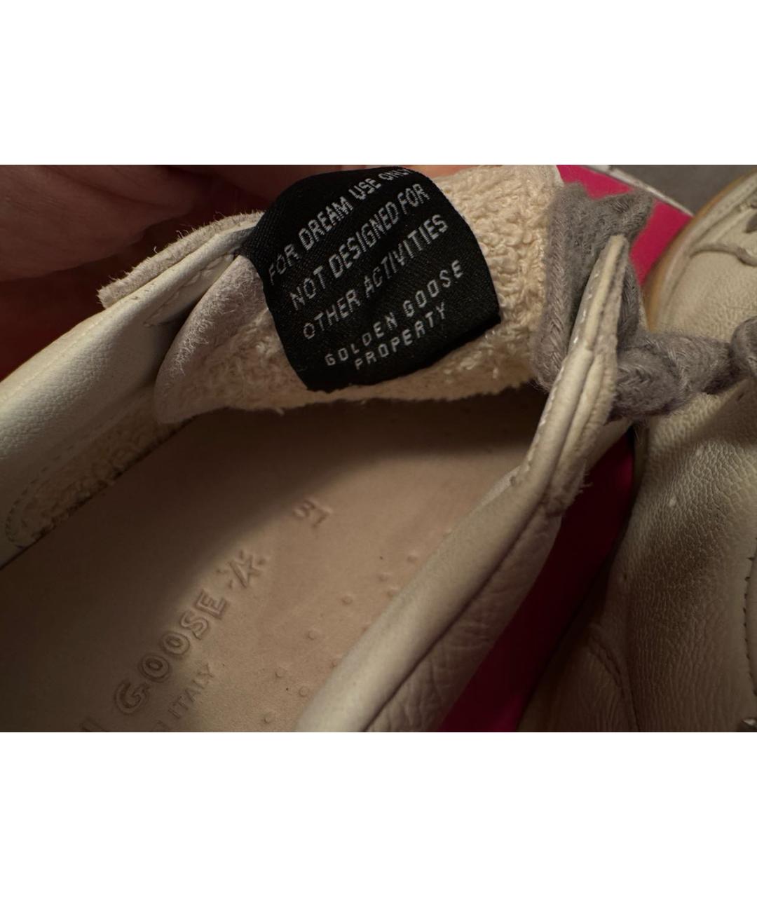 GOLDEN GOOSE DELUXE BRAND Белые кожаные кеды, фото 6