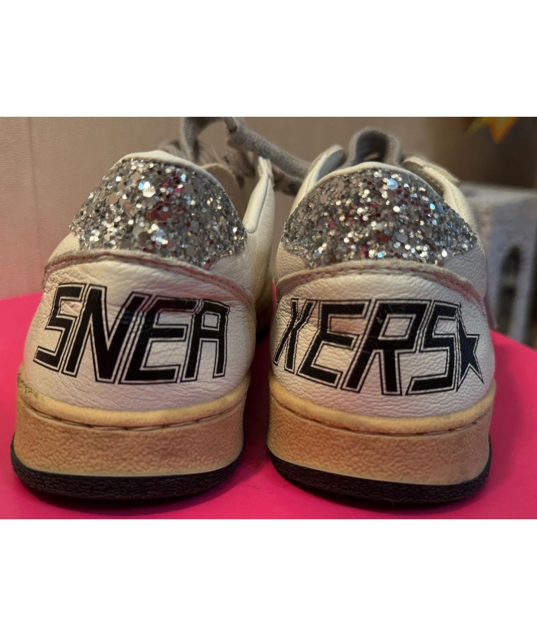 GOLDEN GOOSE DELUXE BRAND Белые кожаные кеды, фото 4