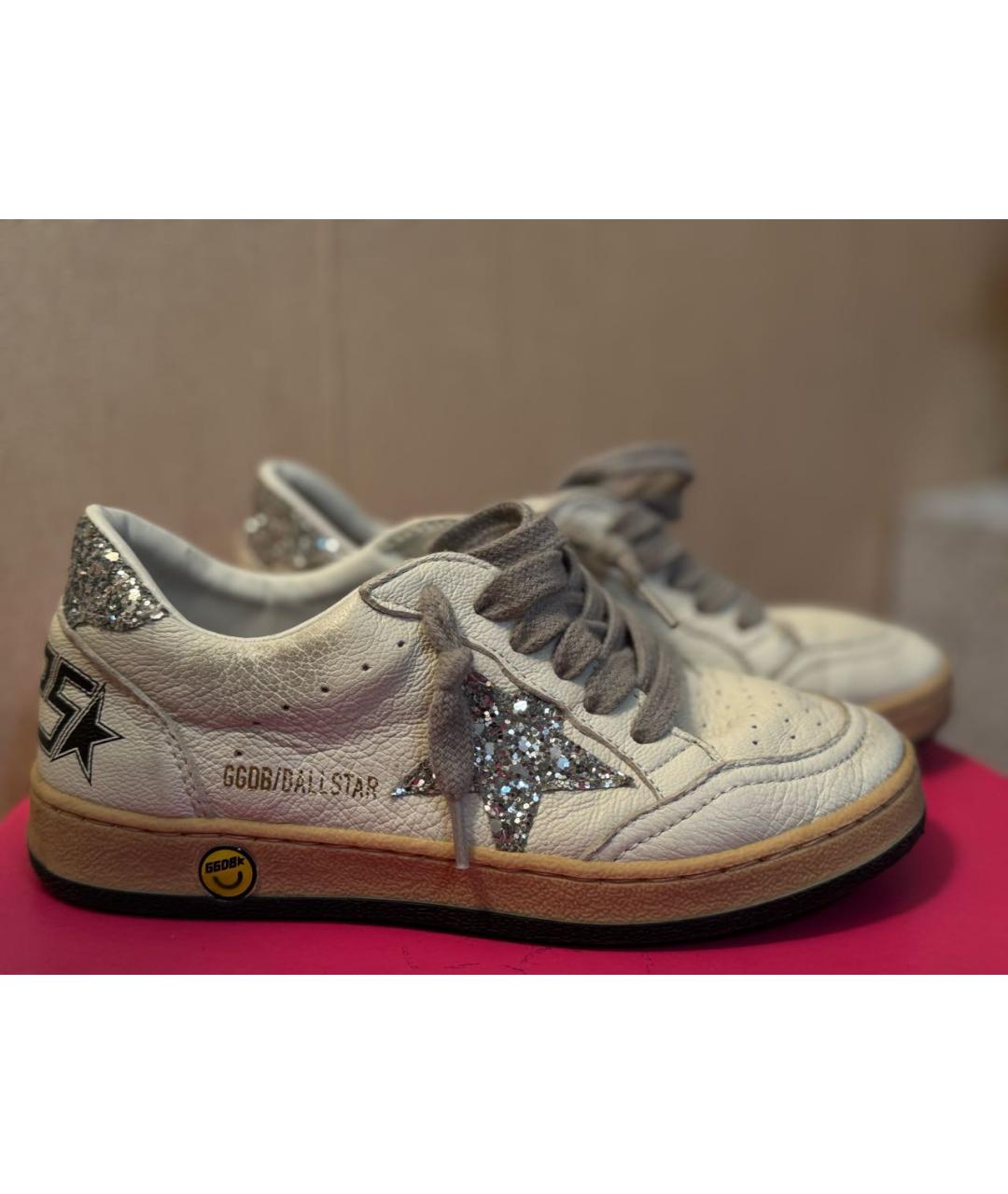 GOLDEN GOOSE DELUXE BRAND Белые кожаные кеды, фото 7