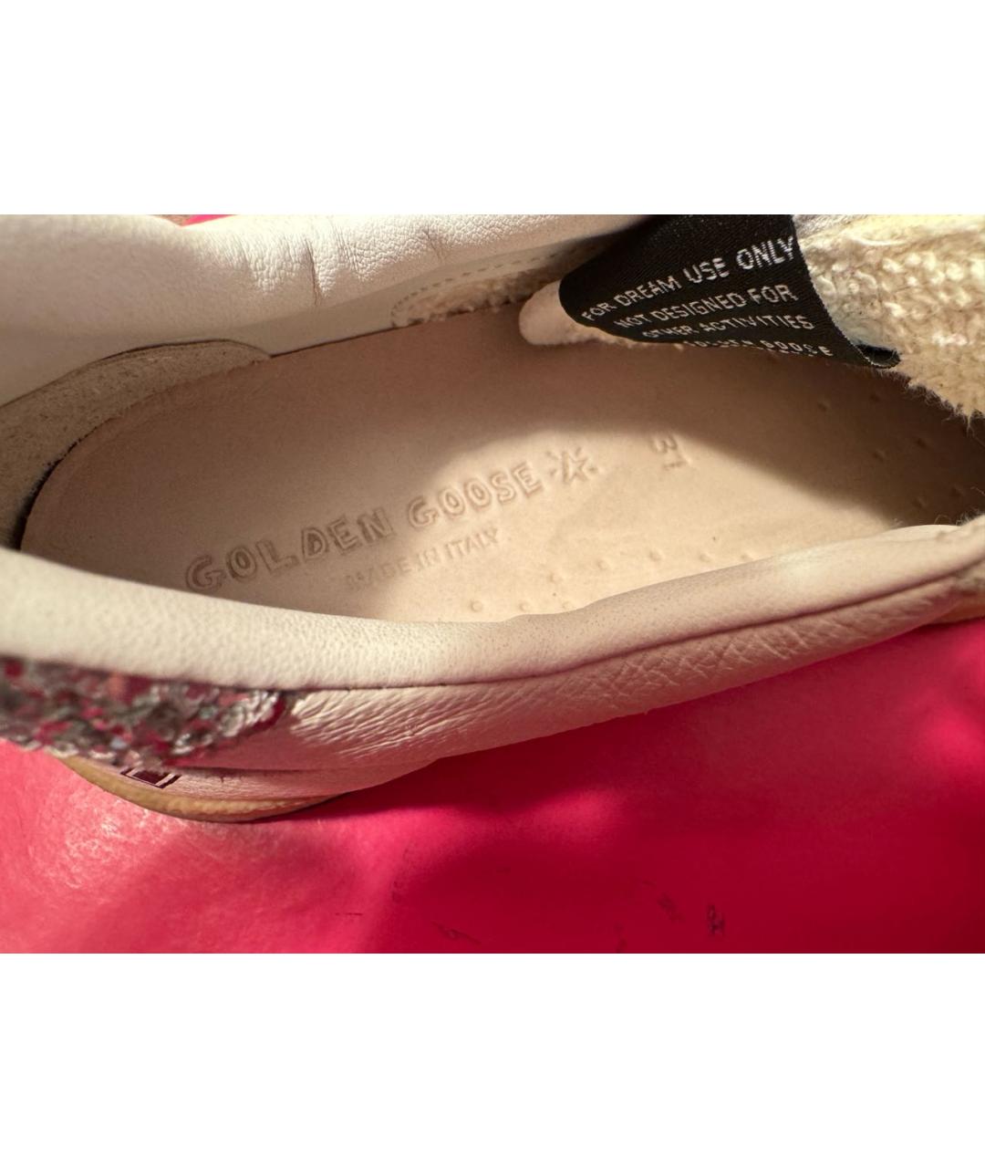 GOLDEN GOOSE DELUXE BRAND Белые кожаные кеды, фото 3