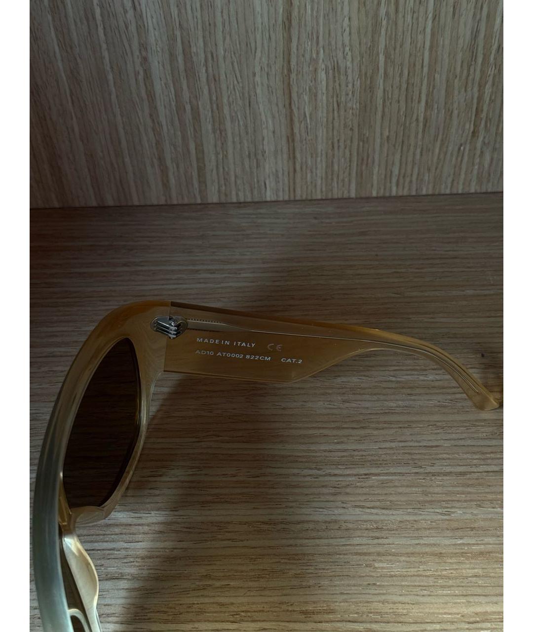 PHOEBE PHILO Желтые пластиковые солнцезащитные очки, фото 3