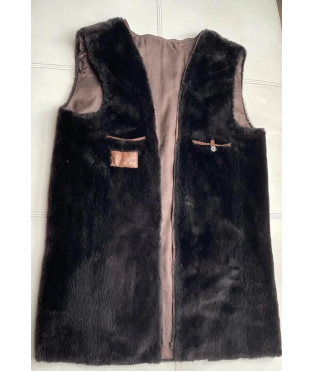 BRIONI Коричневая кожаная дубленка/шуба, фото 6