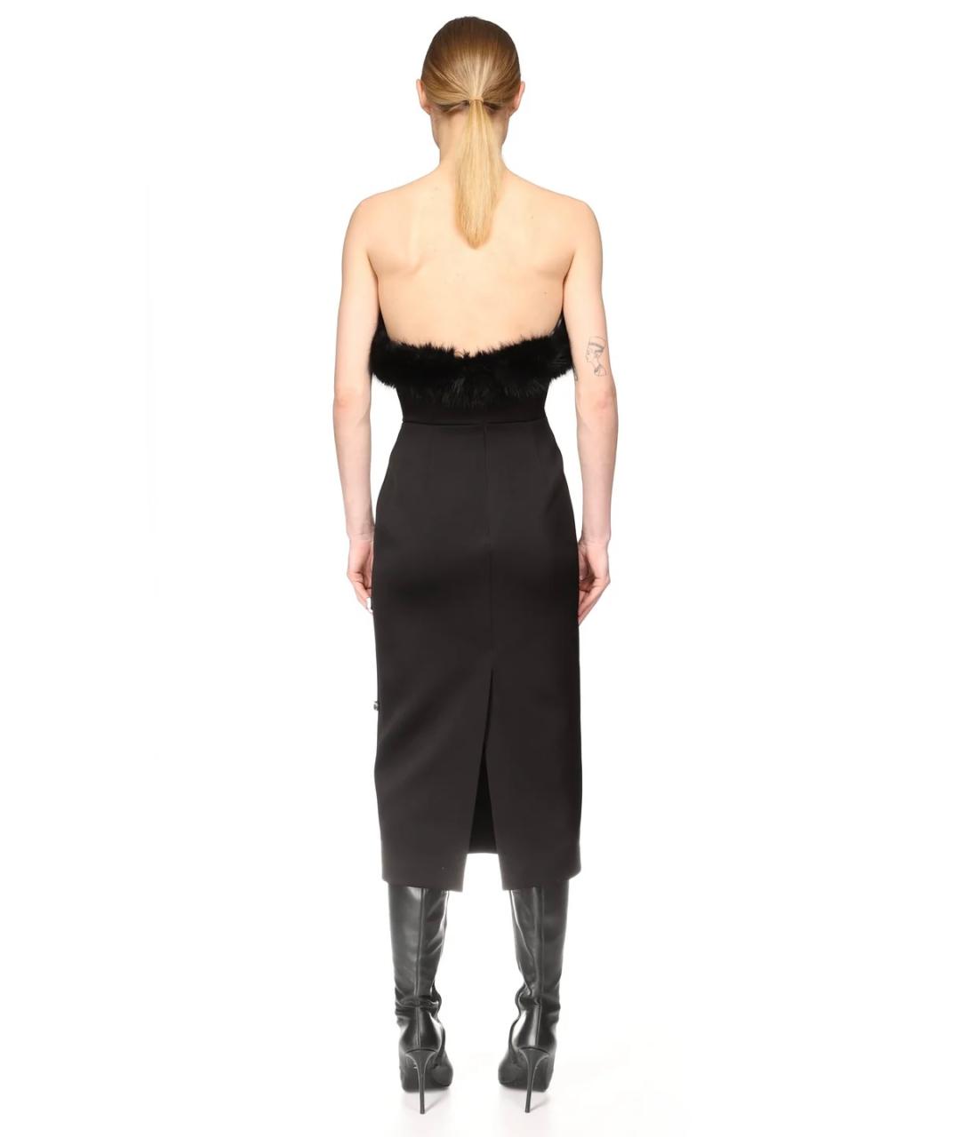 DAVID KOMA Черное коктейльное платье, фото 3