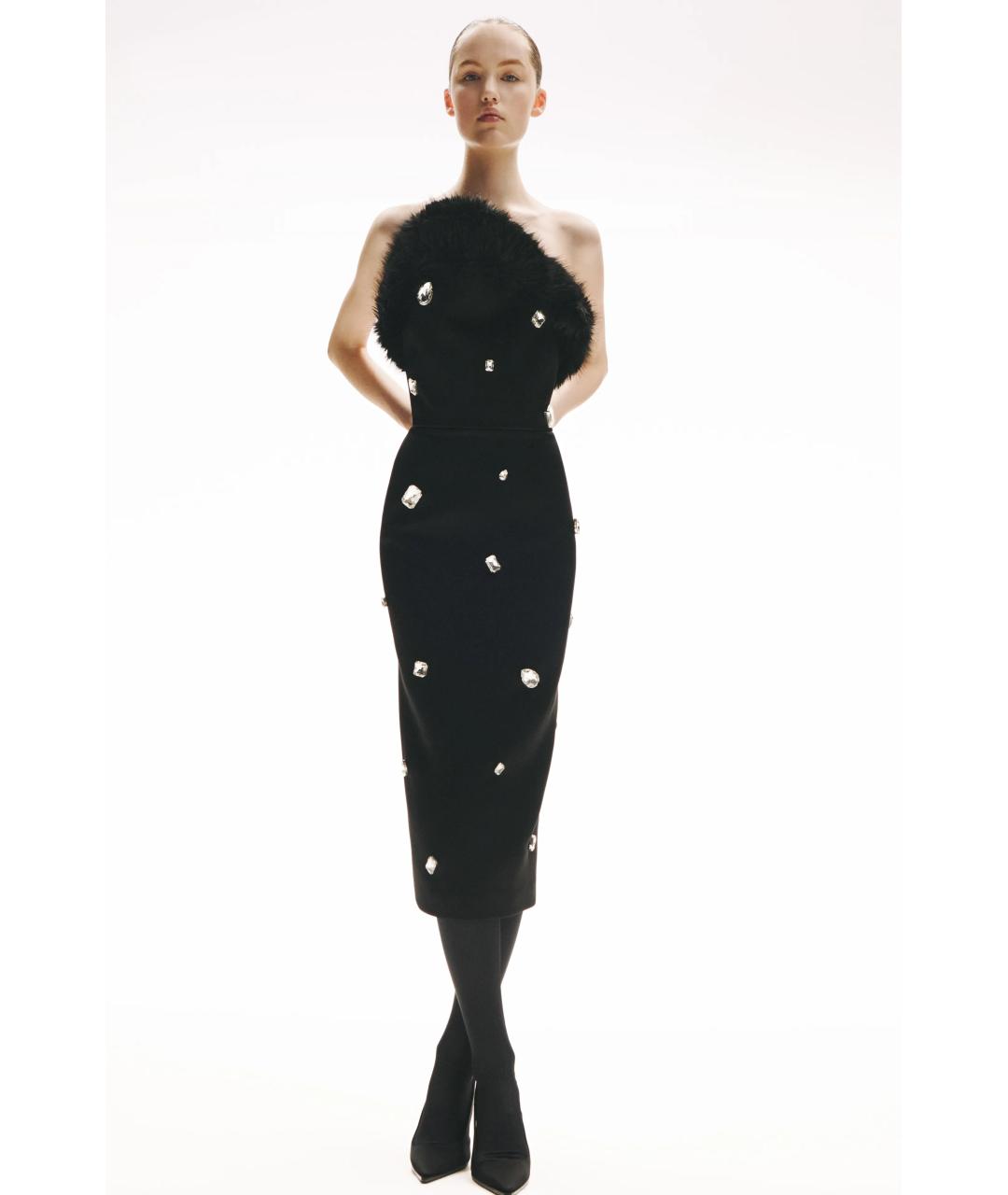 DAVID KOMA Черное коктейльное платье, фото 2