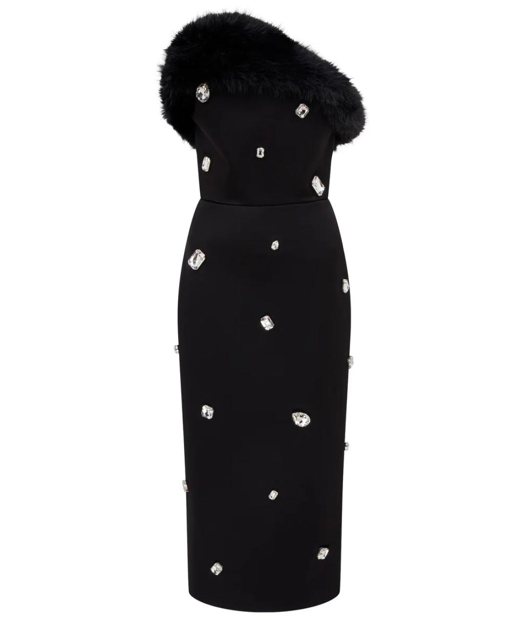 DAVID KOMA Черное коктейльное платье, фото 1