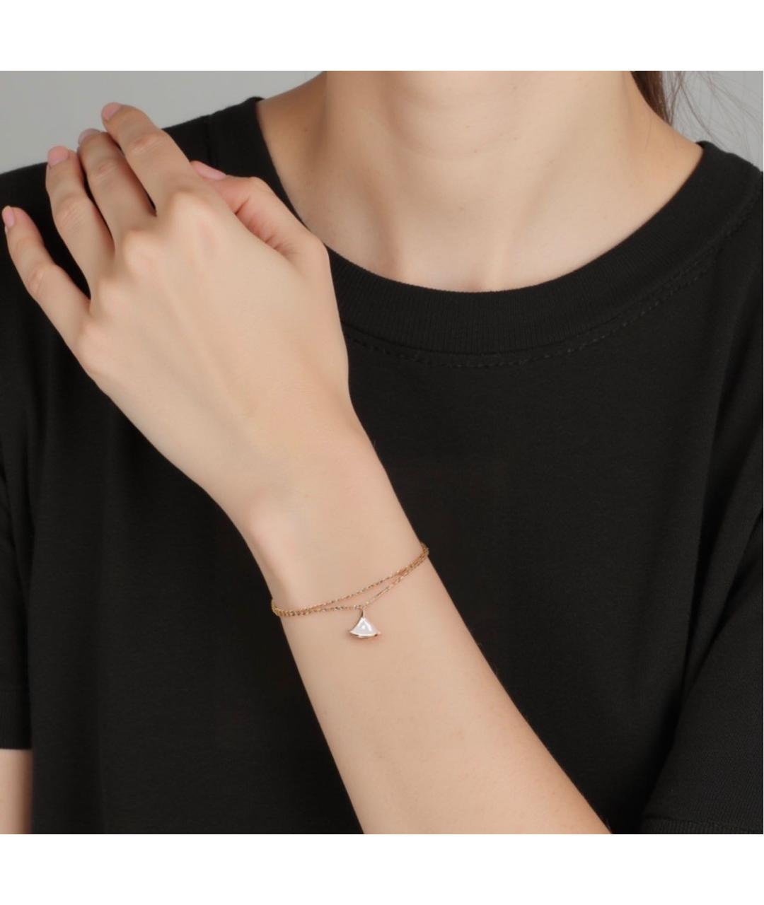 BVLGARI Белый браслет из розового золота, фото 2