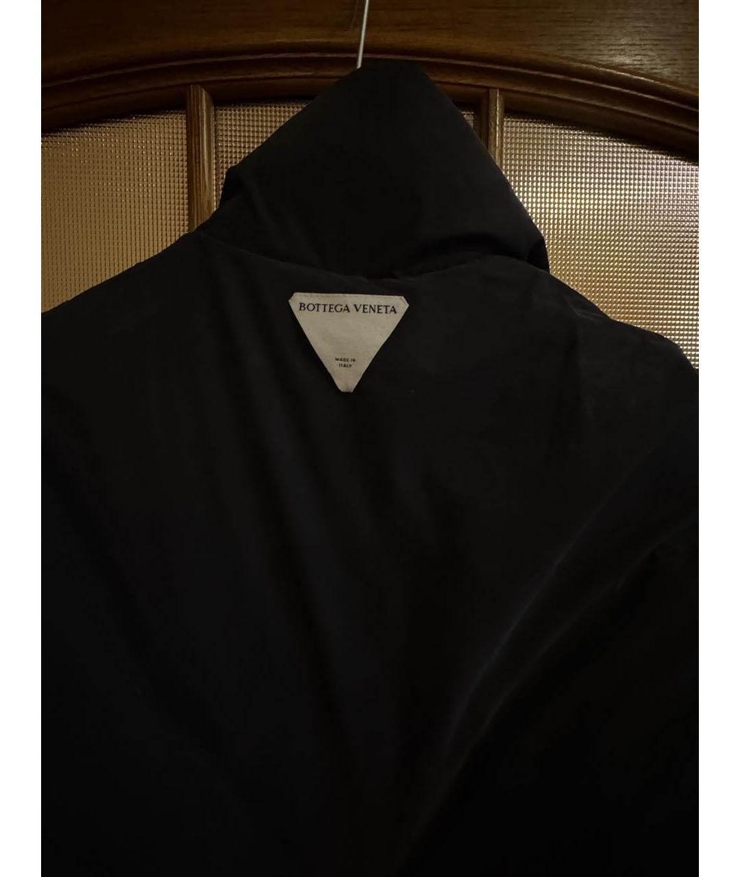 BOTTEGA VENETA Антрацитовый хлопковый пуховик, фото 3