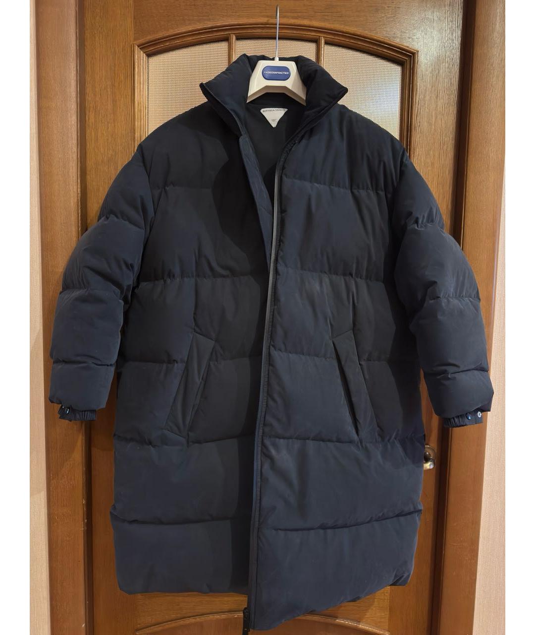 BOTTEGA VENETA Антрацитовый хлопковый пуховик, фото 6