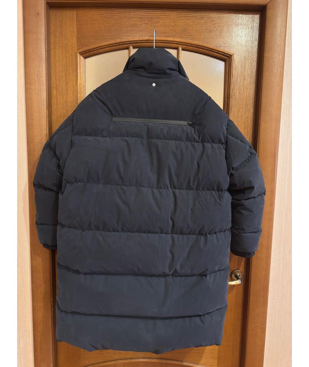 BOTTEGA VENETA Антрацитовый хлопковый пуховик, фото 2