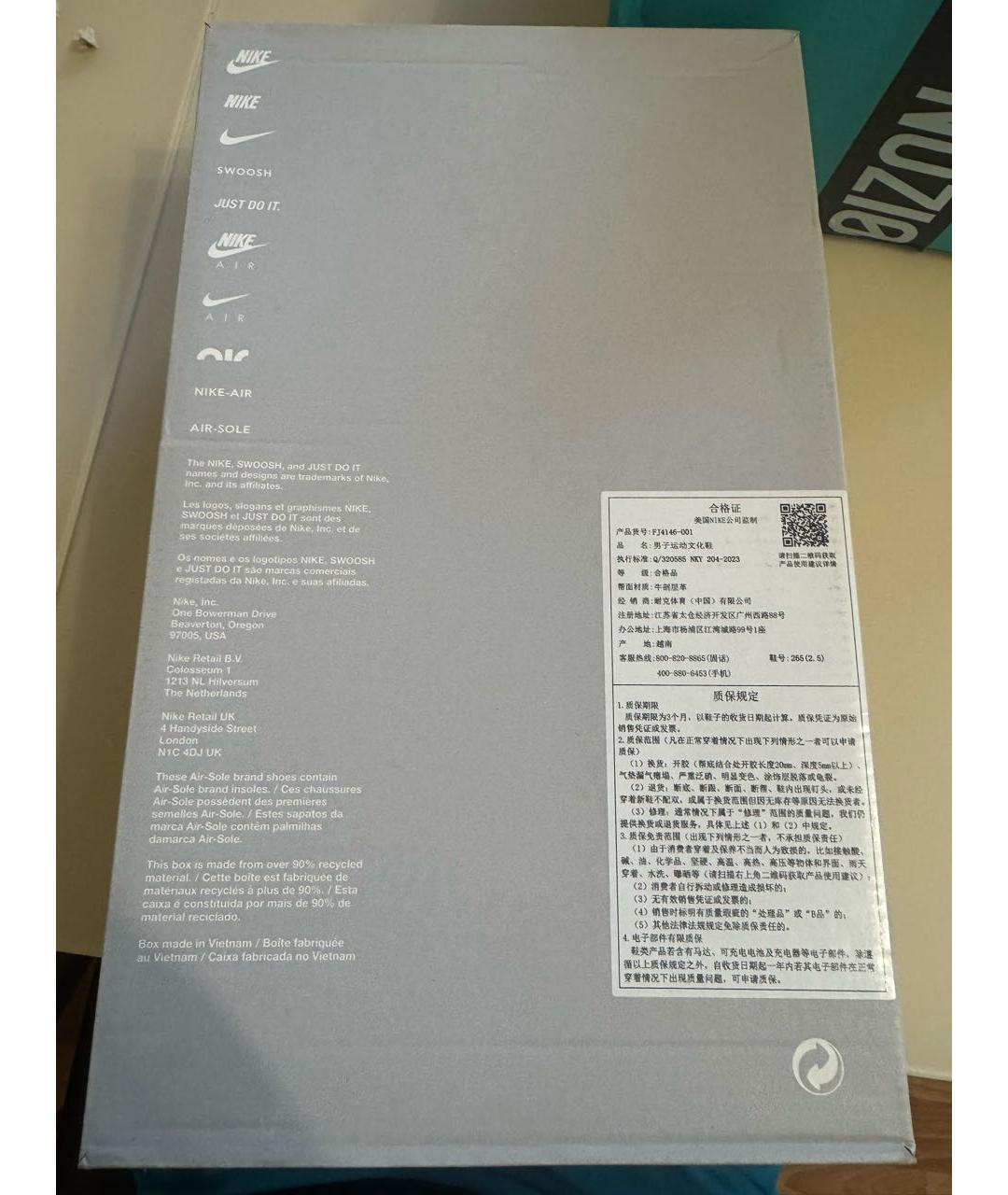 NIKE Черные кожаные низкие кроссовки / кеды, фото 5