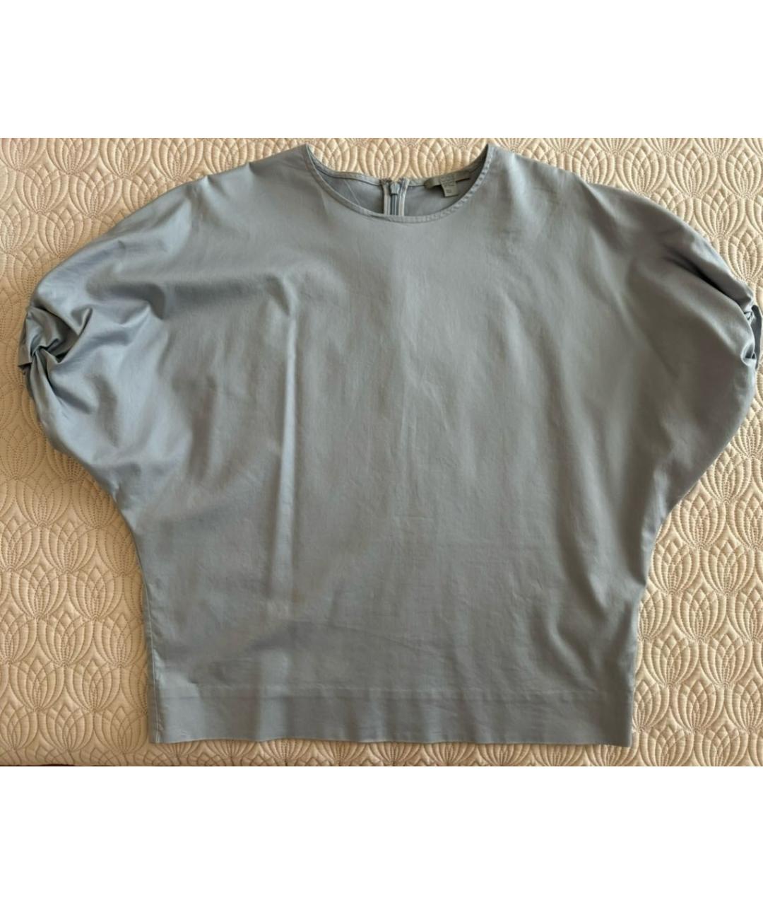 COS Голубая хлопковая блузы, фото 7